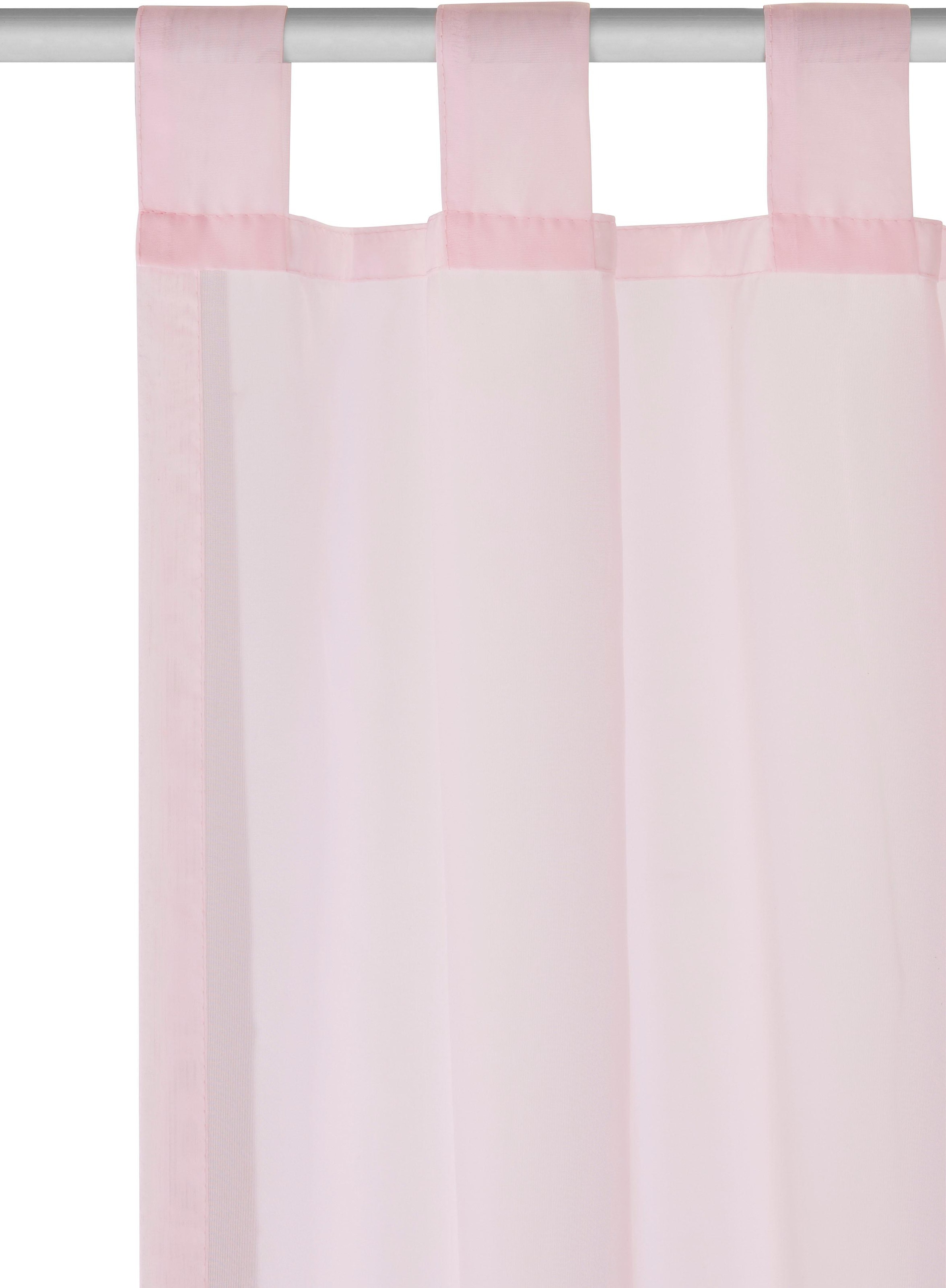 OTTO home Gardine »XANA mit Ösen, Kräuselband oder Schlaufen« Schlaufen 1 Stk. tlg. Bestseller, einfarbig, 1 bzw. 2 Schals, pflegeleicht, Schal,