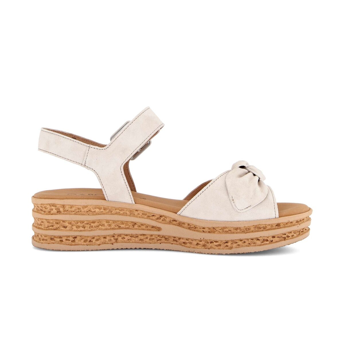 Plateausandaletten GABOR "Plateau Sandale", Damen, Gr. 43, beige, Schuhe 2