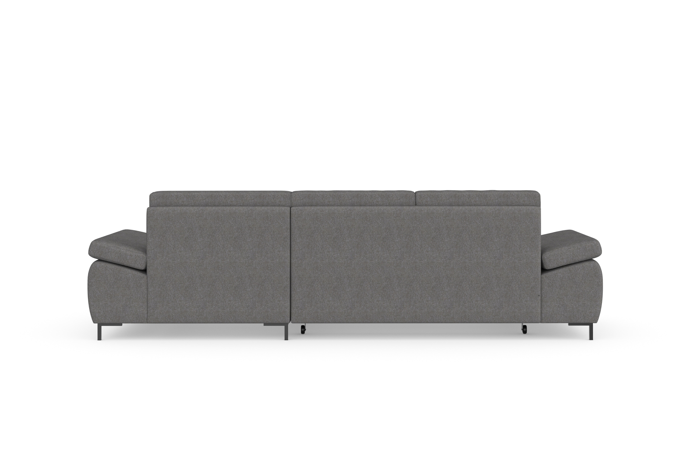 DOMO collection Ecksofa »Capelo, komfortabel, klare Linien zeichnen dieses Design aus, L-Form«, mit Armteilverstellung, wahlweise mit Bettfunktion, Federkern