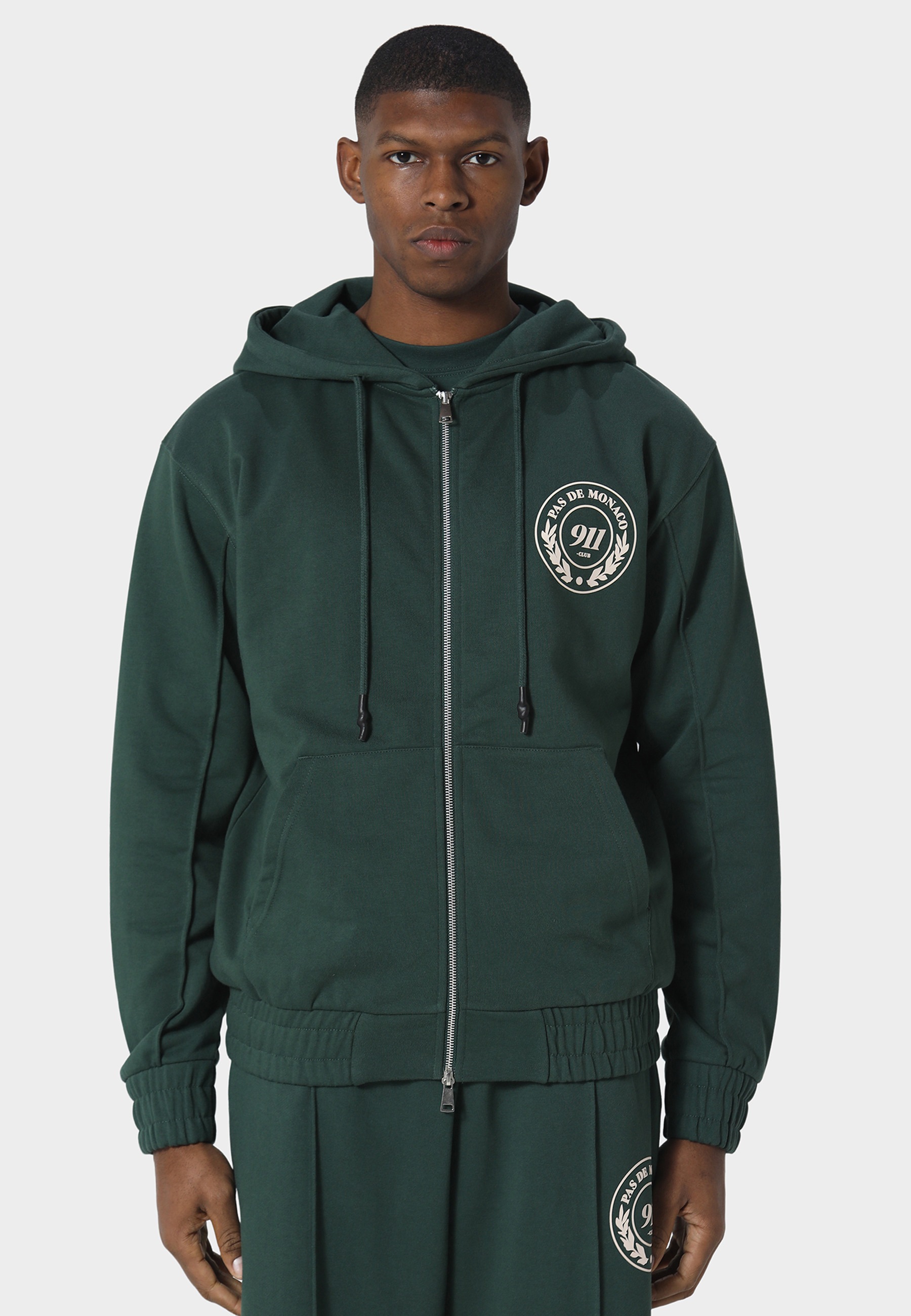 Pas De Monaco Rundhalspullover »Pas De Monaco VORTEX ZIP HOODY« 1