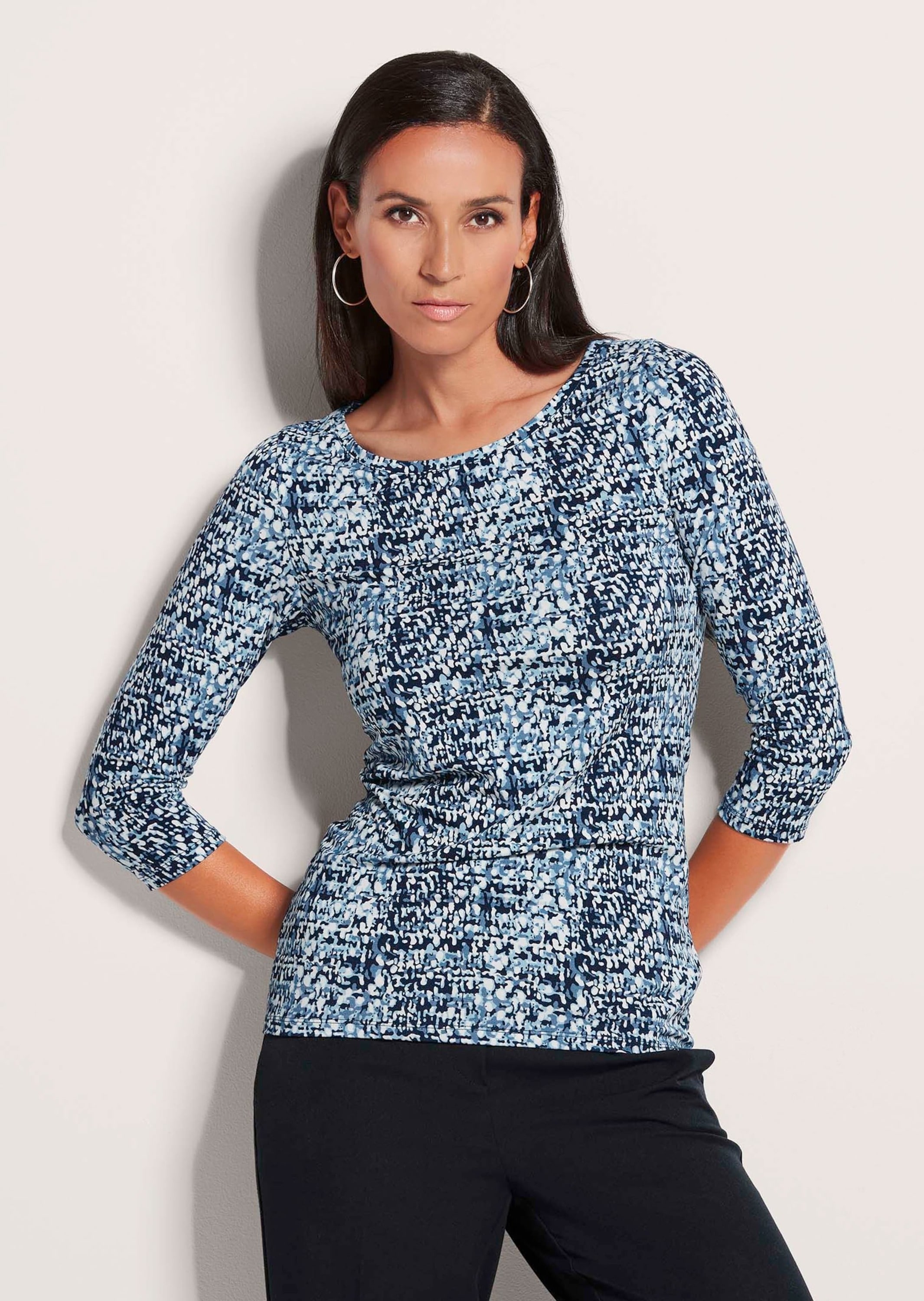 MADELEINE Kurzarmshirt »Shirt Print-Shirt mit U-Boot-Ausschnitt«
