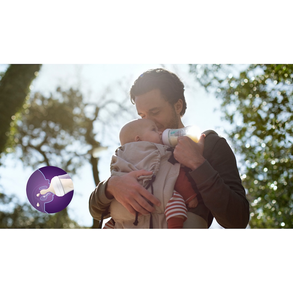 Philips AVENT Babyflasche »Natural Response SCY670/02«, 2 Stück, mit dem AirFree Ventil, 125 ml, ab 0 Monaten