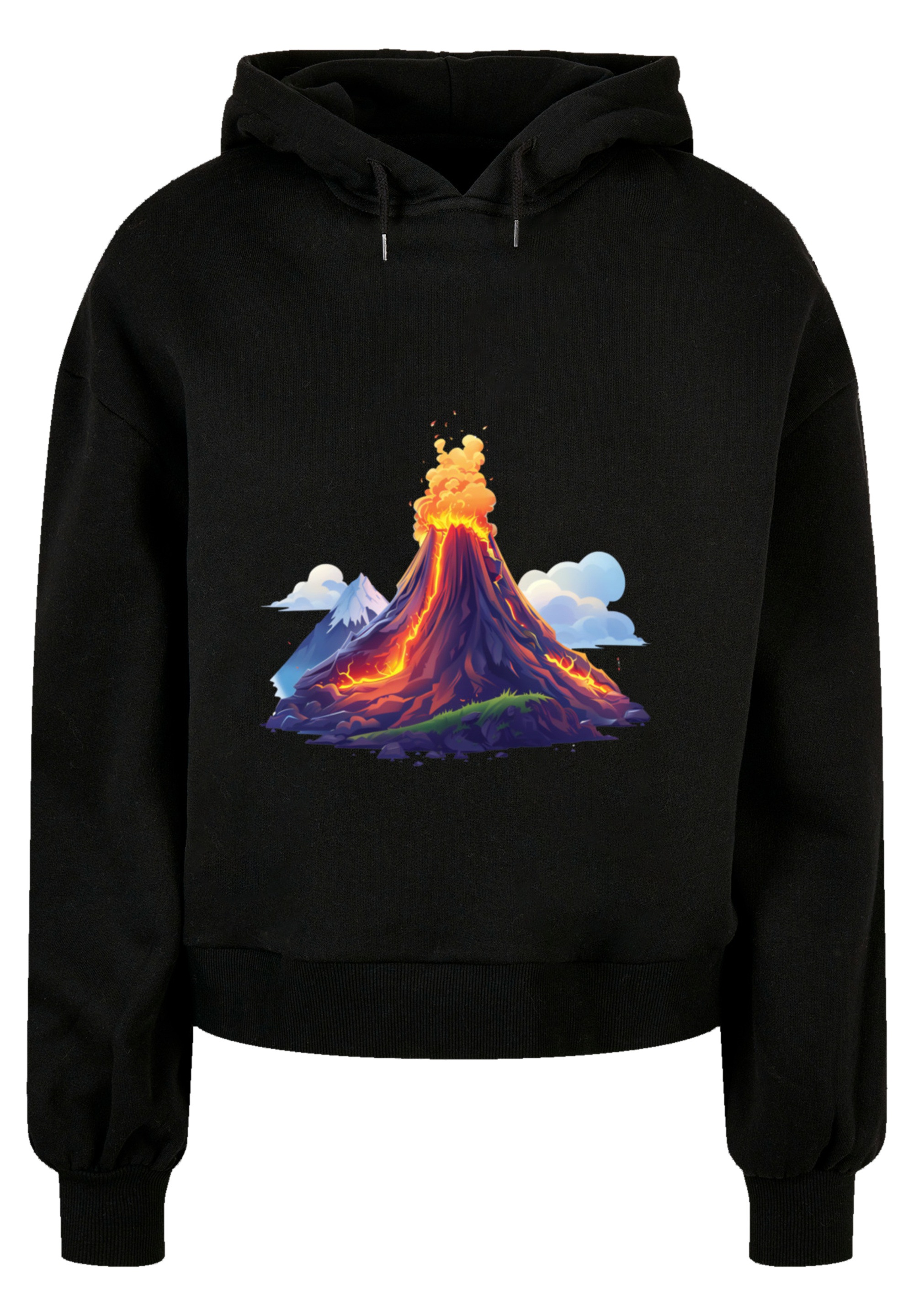 F4NT4STIC Sweatshirt »Vulkanausbruch«, Premium Qualität