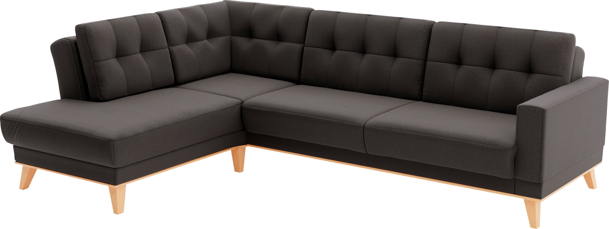 sit&more Ecksofa »Lavida L-Form«, wahlweise mit Kippfunktion und Bettkasten