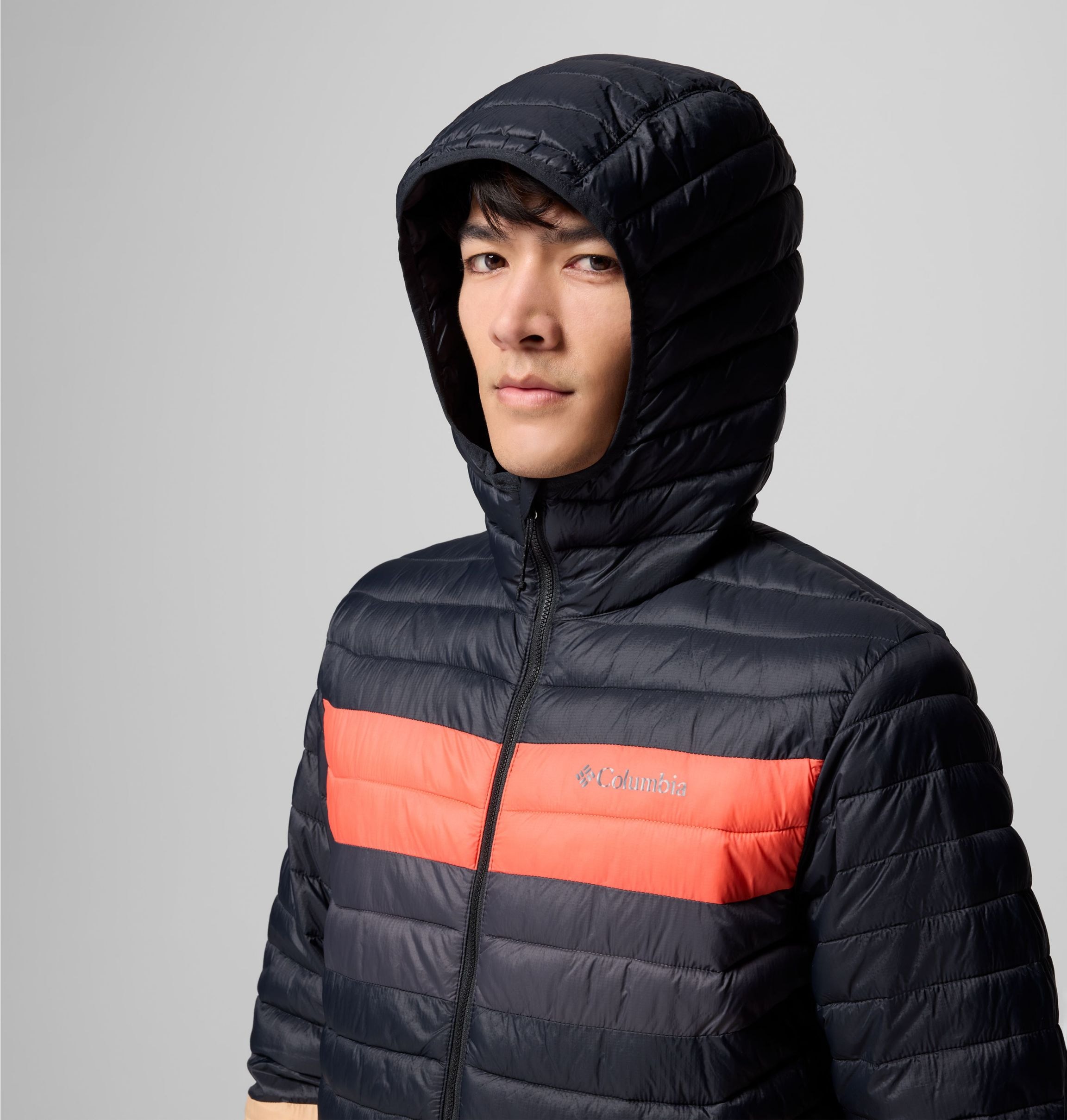 Columbia Steppjacke »POWDER PASS HOODED JACKET«, (1 St.)