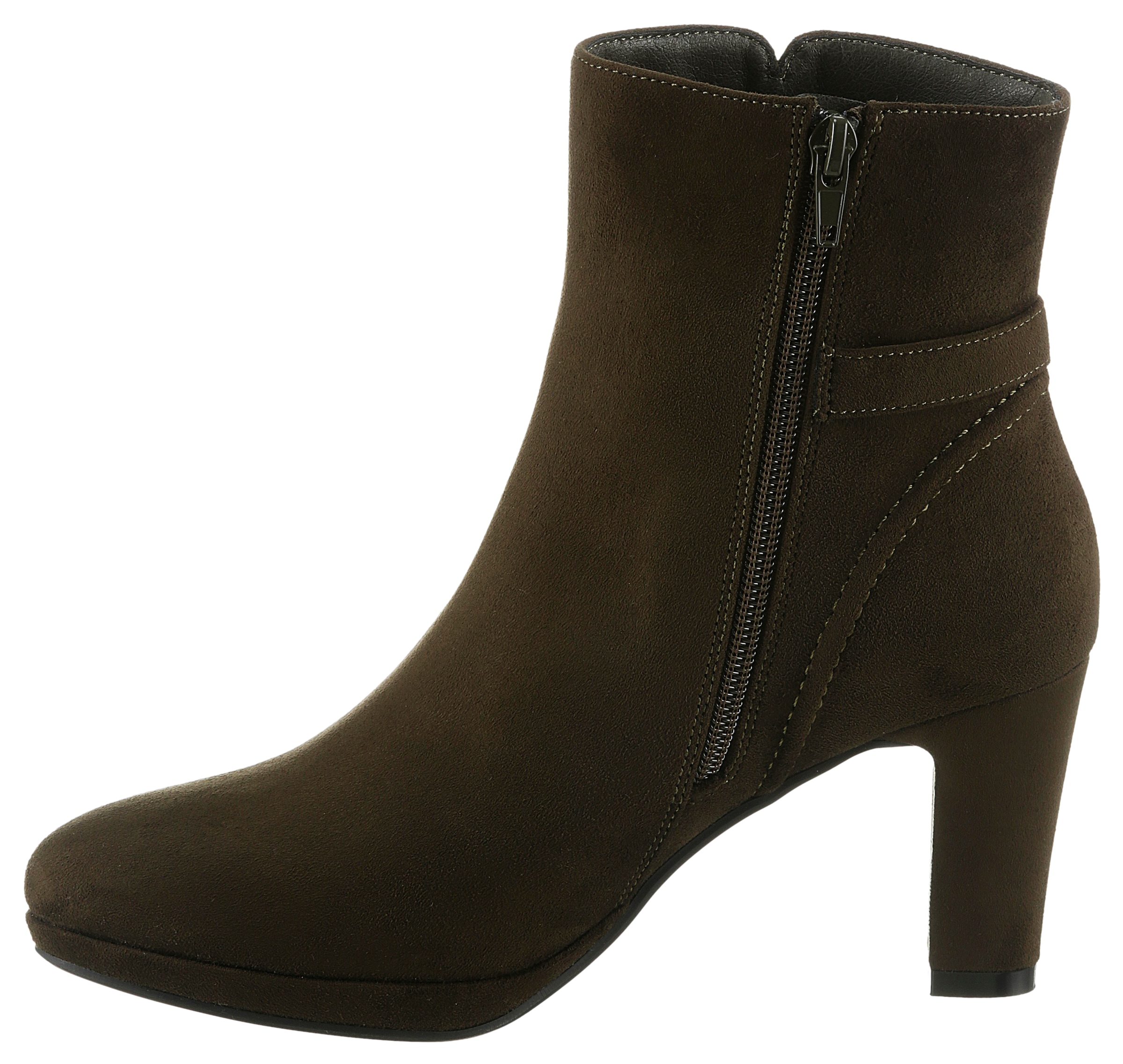 Aniston SHOES Stiefelette, Reißverschluss-Stiefelette, Trichterabsatz - NEUE KOLLEKTION