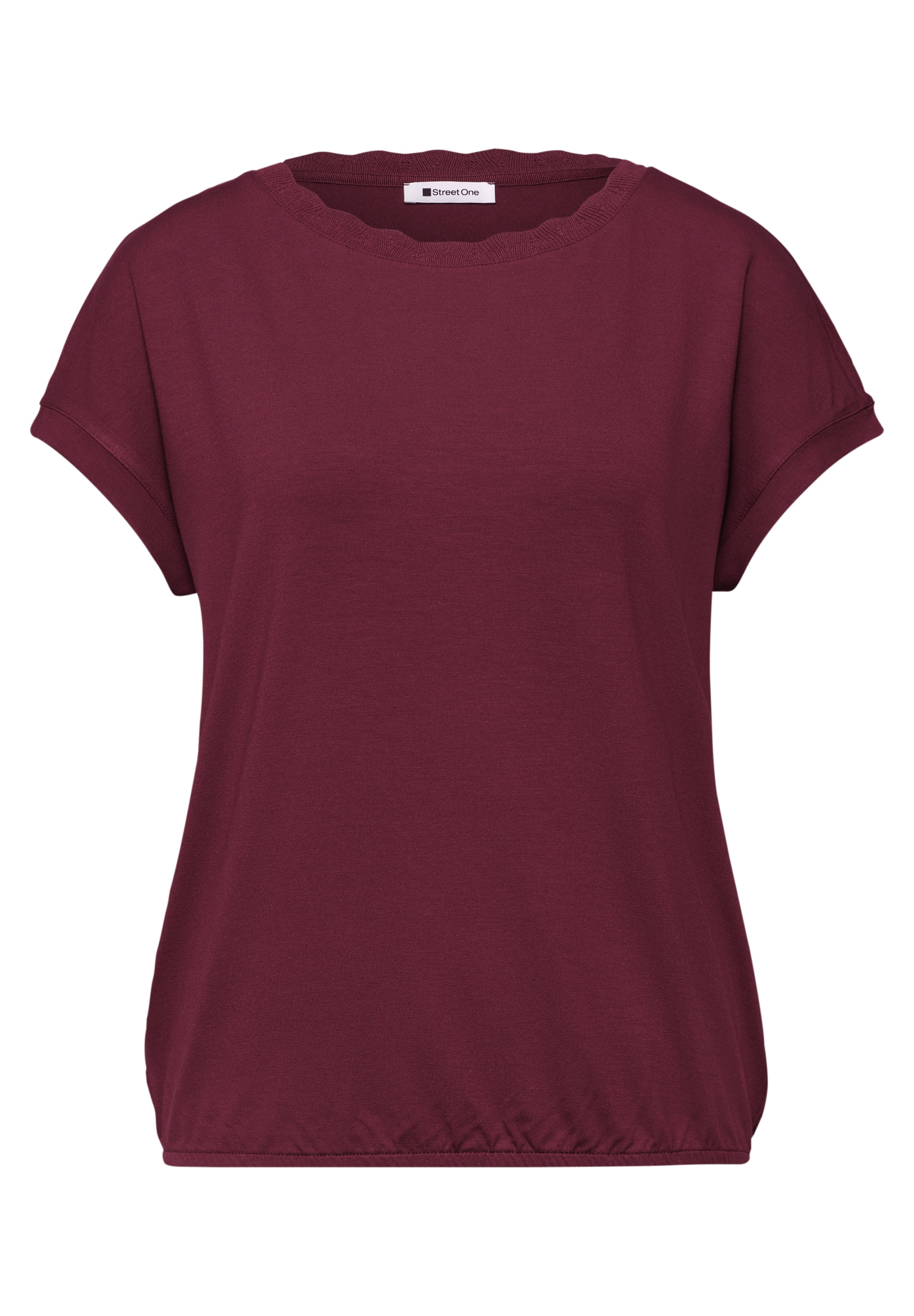 STREET ONE T-Shirt mit U-Boot-Ausschnitt