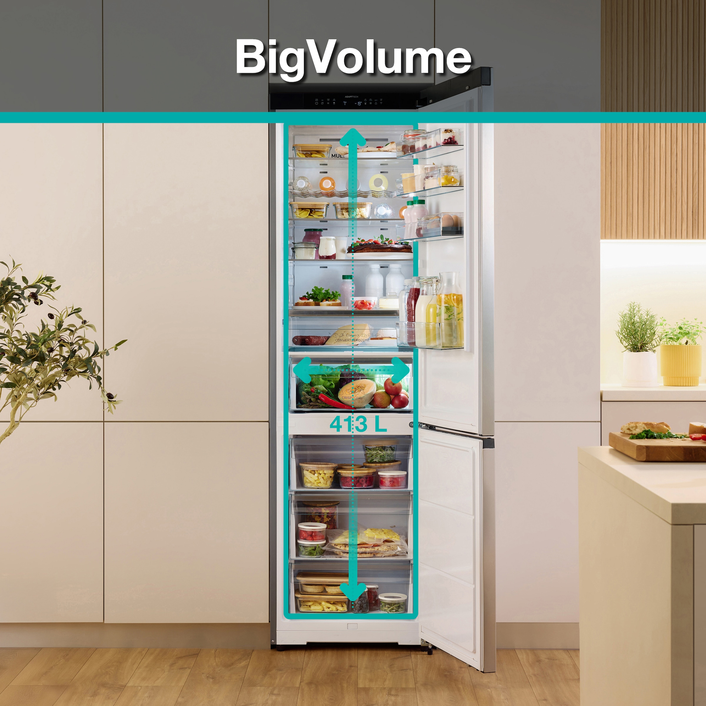 GORENJE Kühl-/Gefrierkombination »NRB620C6X4WFE«, Wifi - ConnectLife