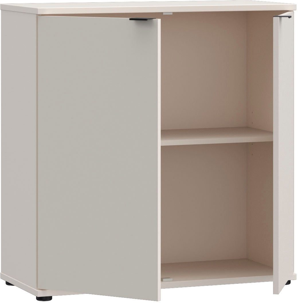 FORTE Kommode »Ganymede« Kommode, Stauraum, Metallgriffe, 4 Dekore, Breite 80,1cm