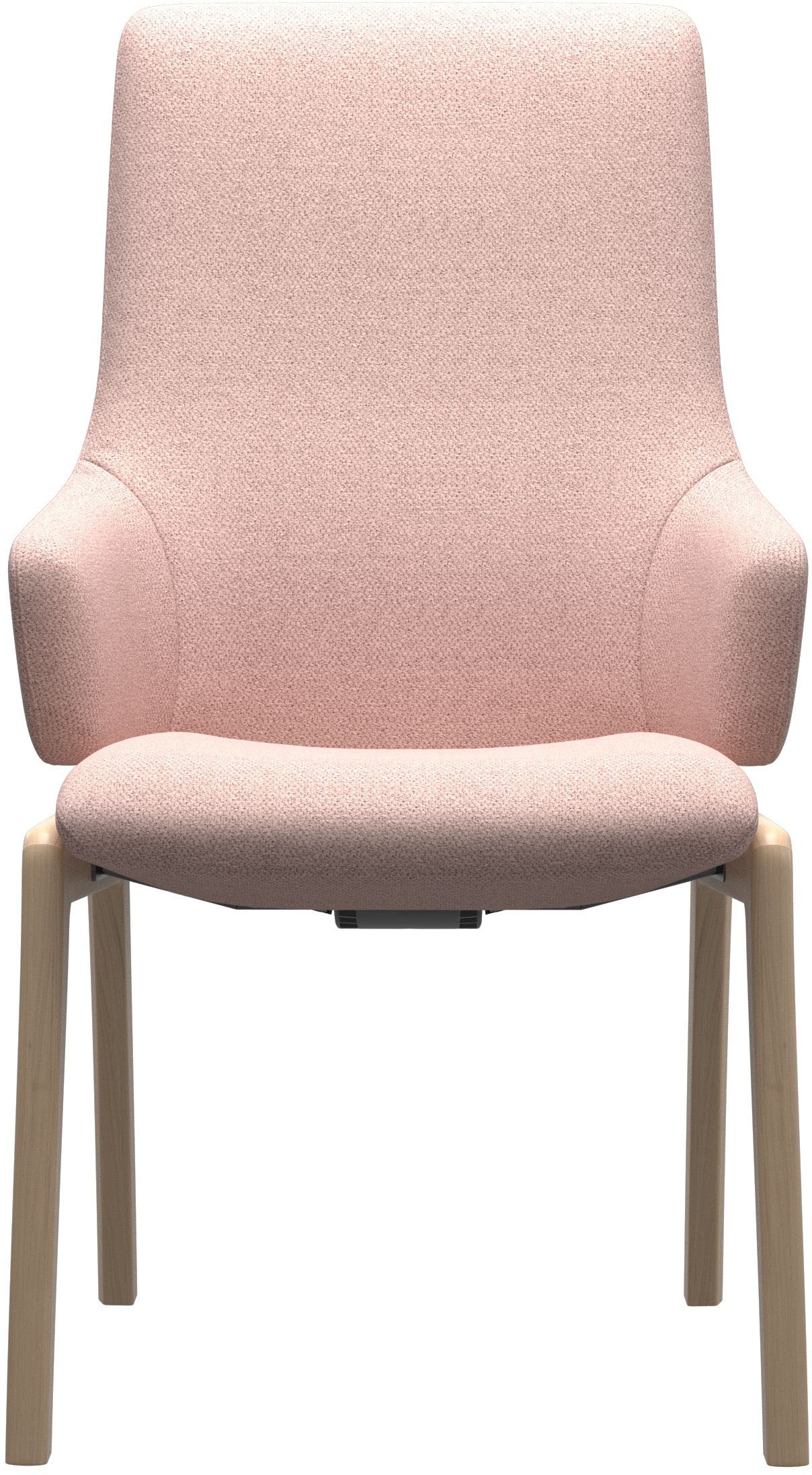 Stressless® Polsterstuhl »Laurel«, ROHLEDER Stoff Q2 FARON, High Back mit Armlehne, Größe L, mit abgerundeten Beinen in Schwarz