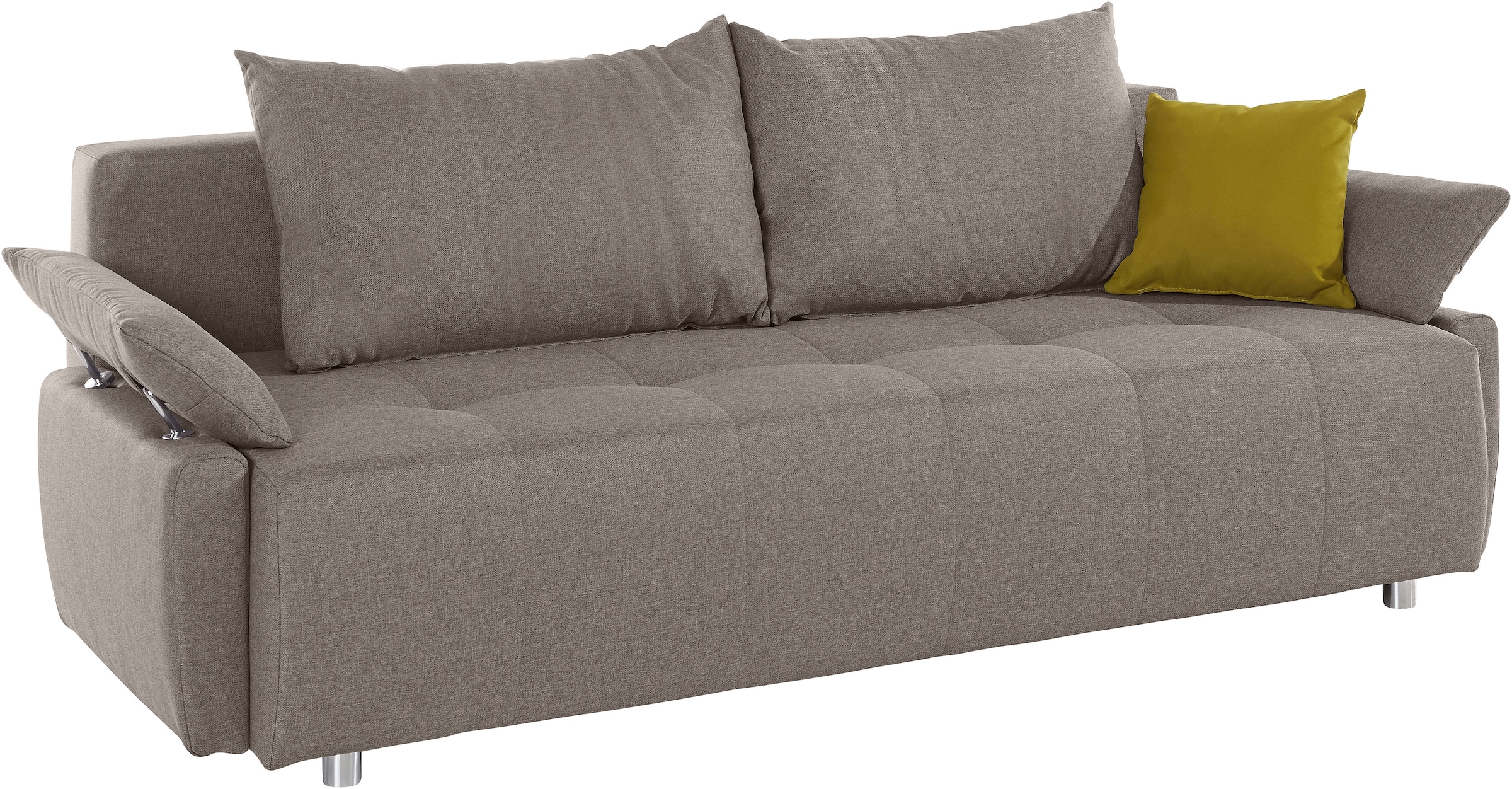 COLLECTION AB Schlafsofa »Funtastic«, mit Federkern, Bettfunktion, inklusive 2 Rücken- und 1 Zierkissen