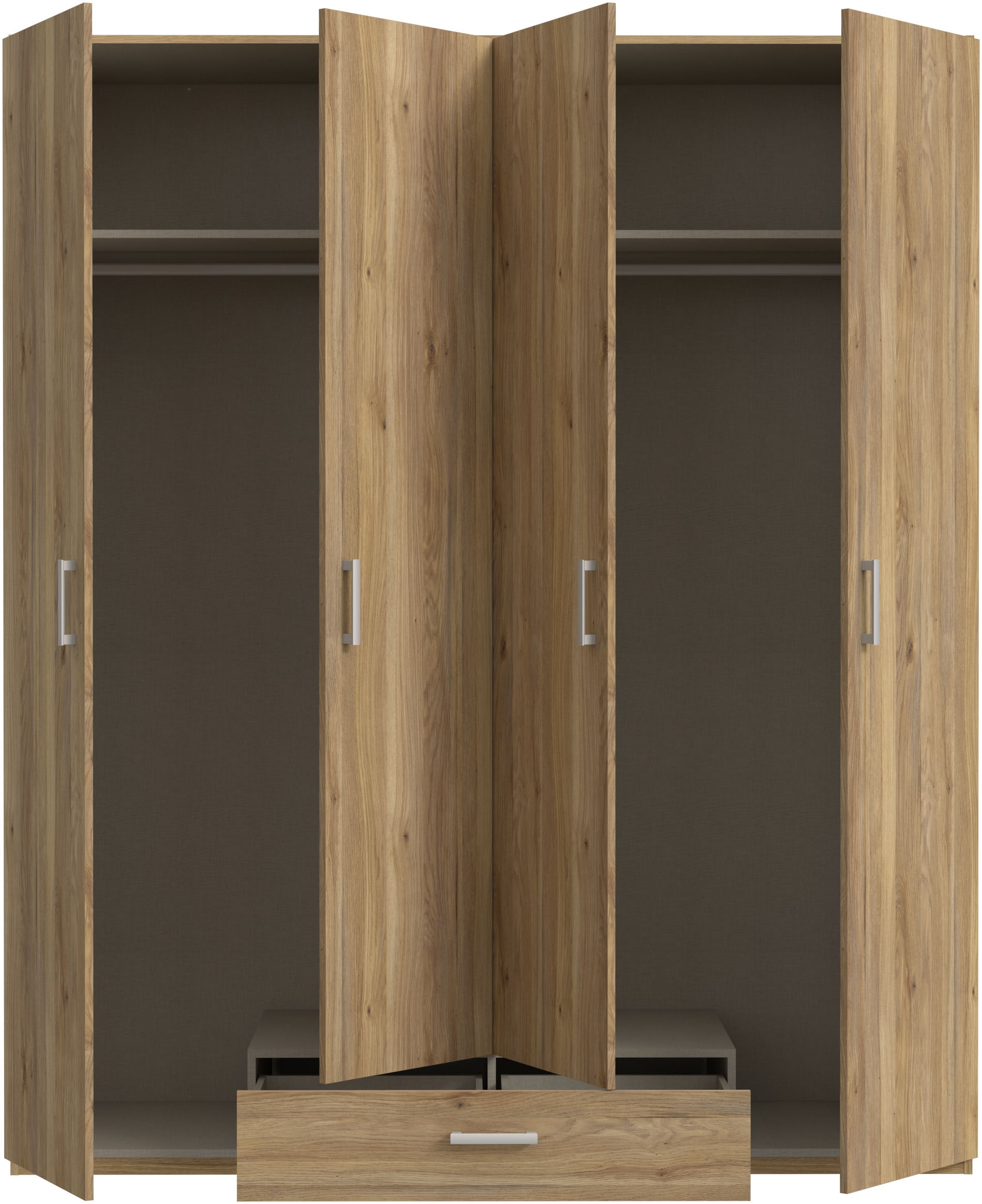 FORTE Drehtürenschrank, Drehtürenschrank, sehr viel Stauraum