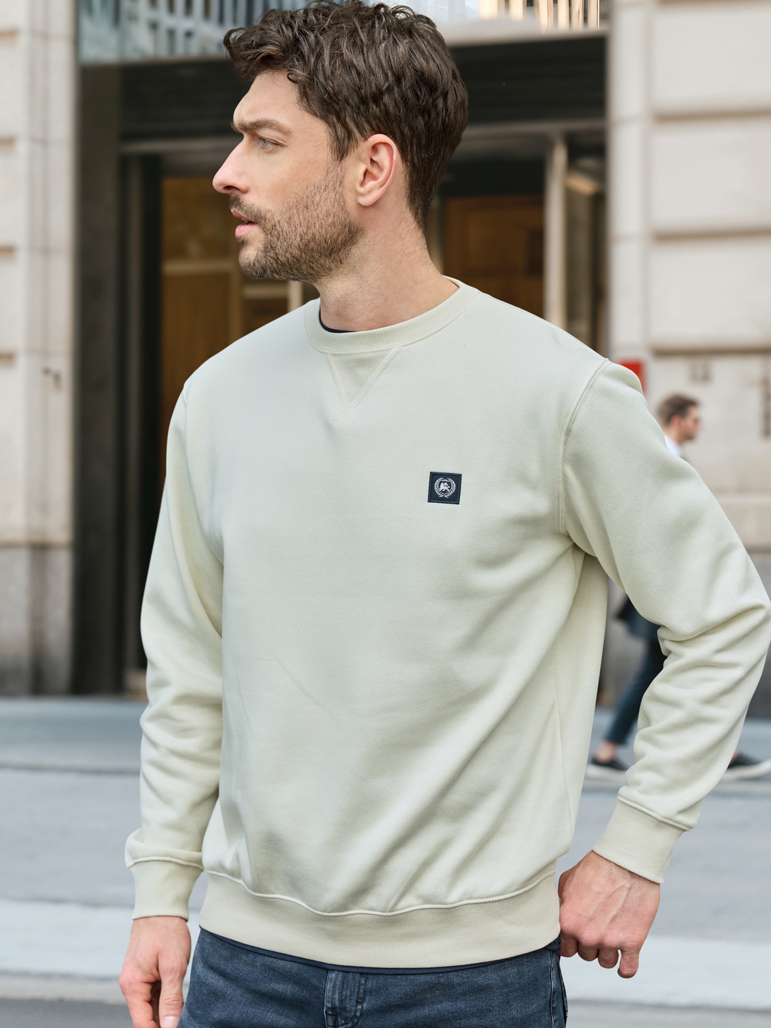 LERROS Sweatshirt "Urbaner Sweatshirtstyle, weiche Haptik", Unifarbenes Her günstig online kaufen