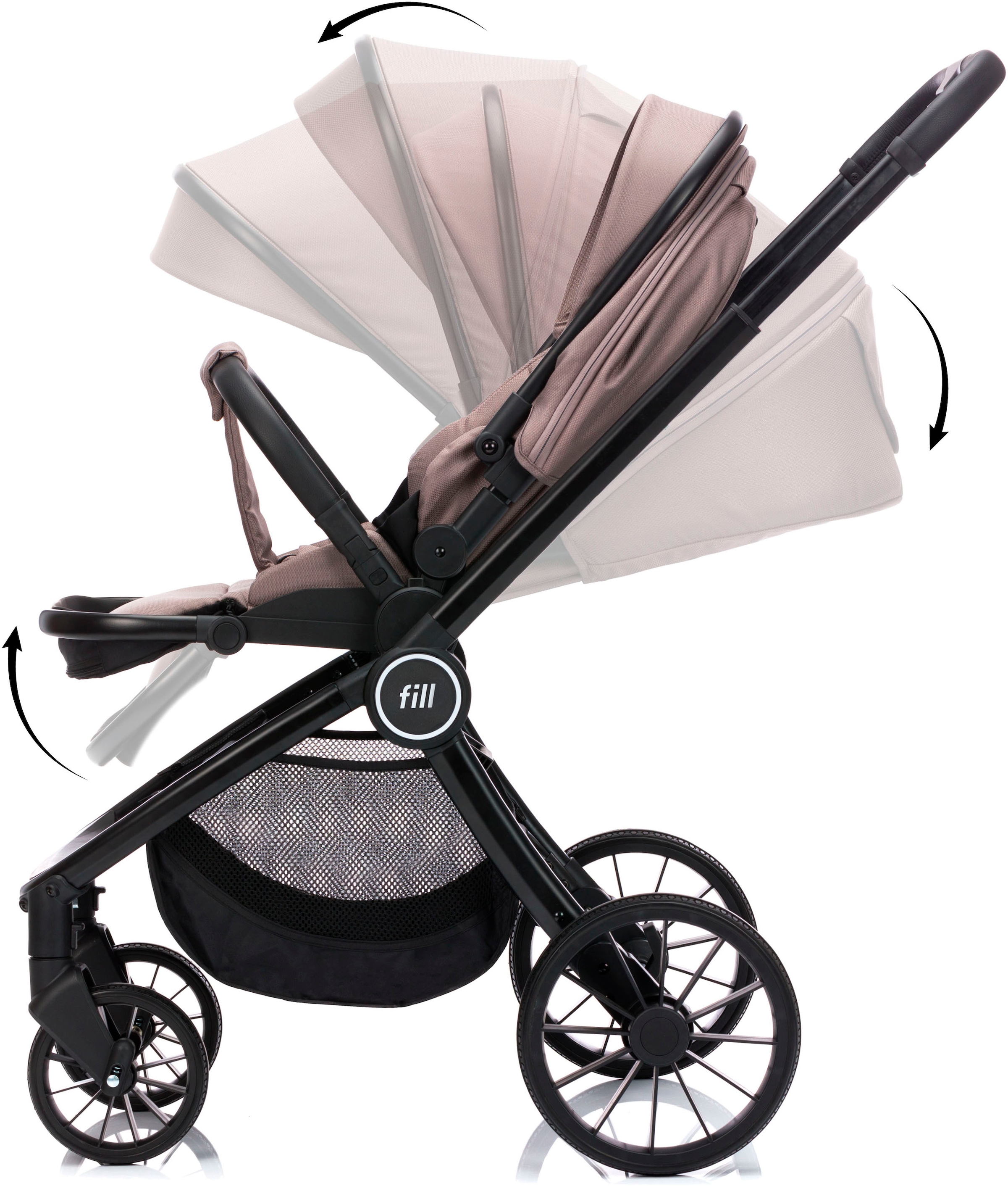 Fillikid Kombi-Kinderwagen »Kinderwagenset Cougar«, 22 kg