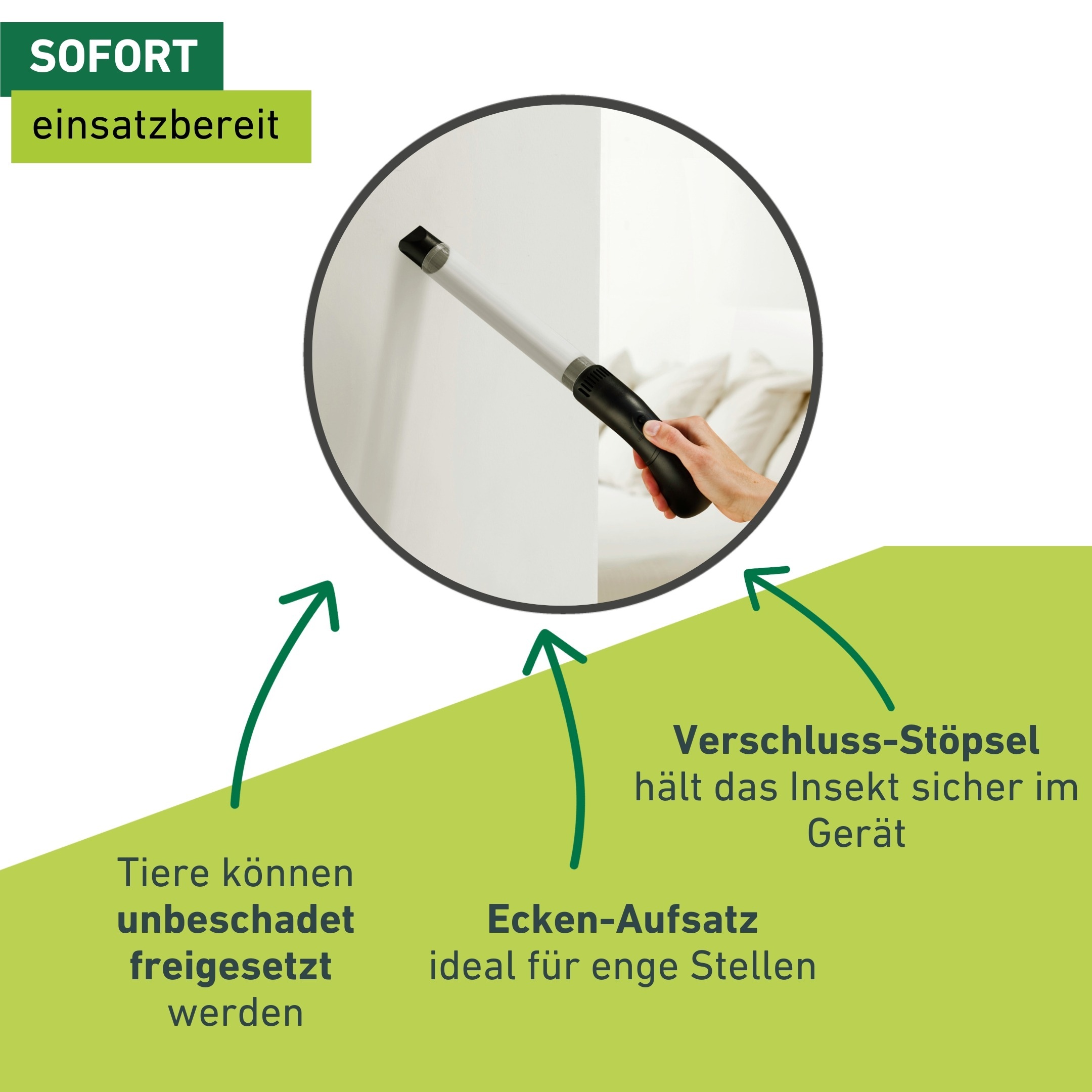 Windhager Insektenfalle »Spinnen- und Insektensauger« Insektensauger mit Led-Licht, für Indoor und Outdoor geeignet