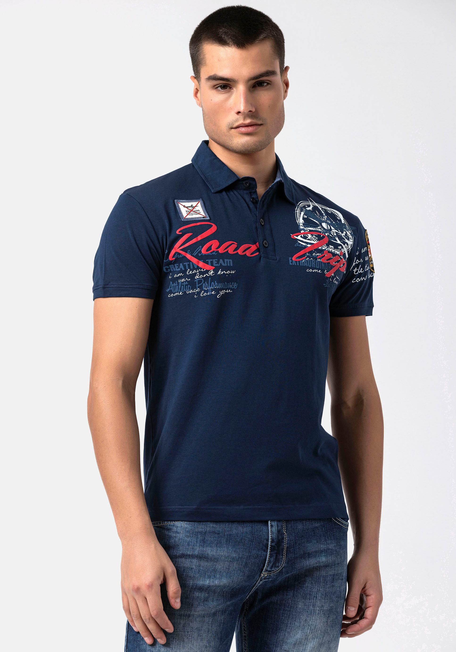 Cipo & Baxx Polo Shirt Navyblue XXL 3