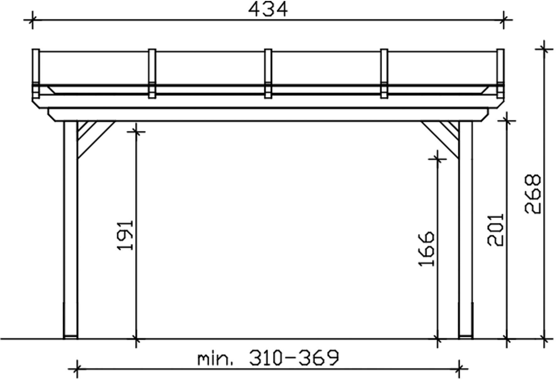 Skanholz Terrassendach »Sanremo«, Leimholz