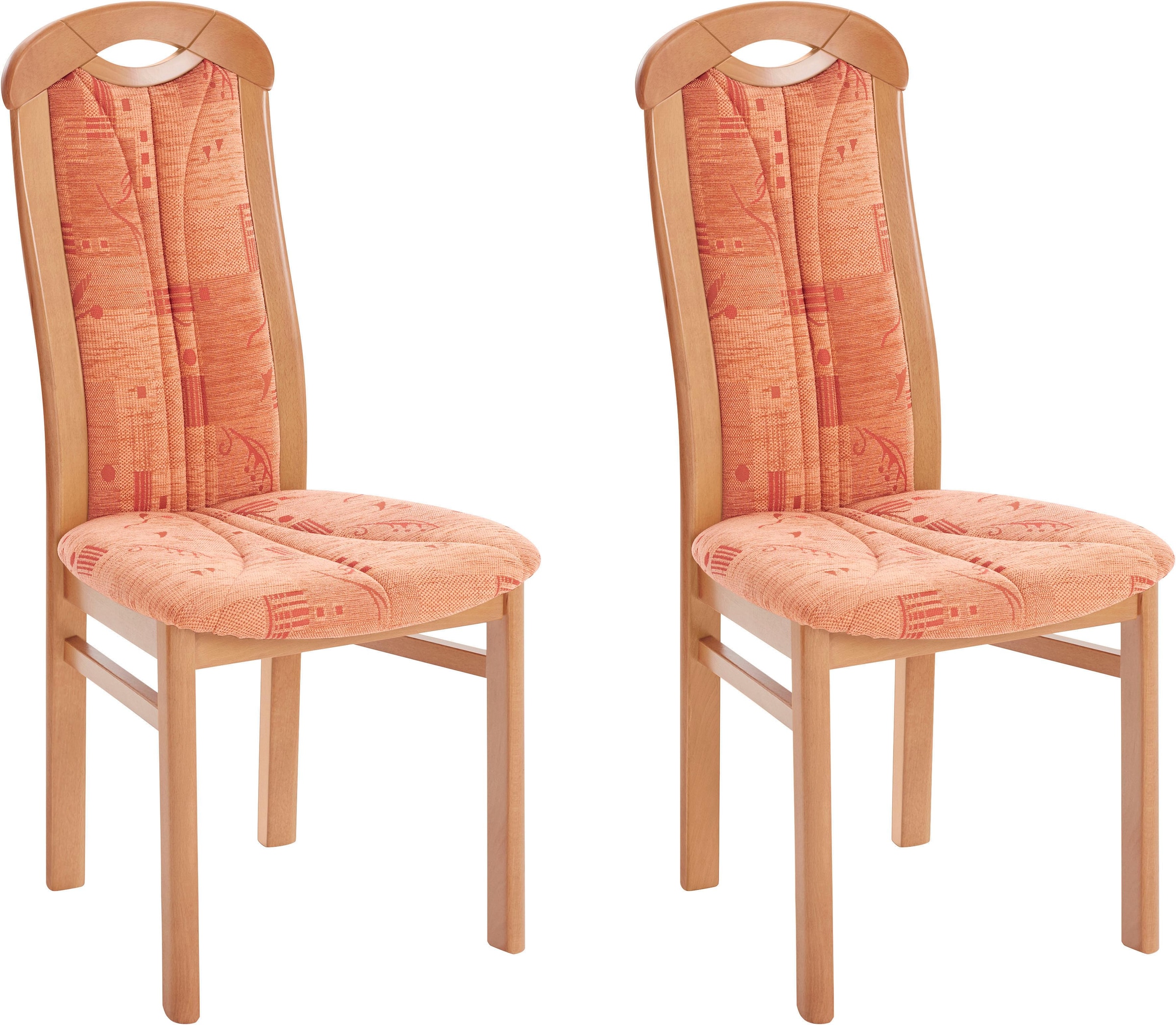 Home affaire 4-Fußstuhl "ALEX, Stuhl,Armlehnstuhl" () 2 Stk.Stuhl, Armlehns günstig online kaufen