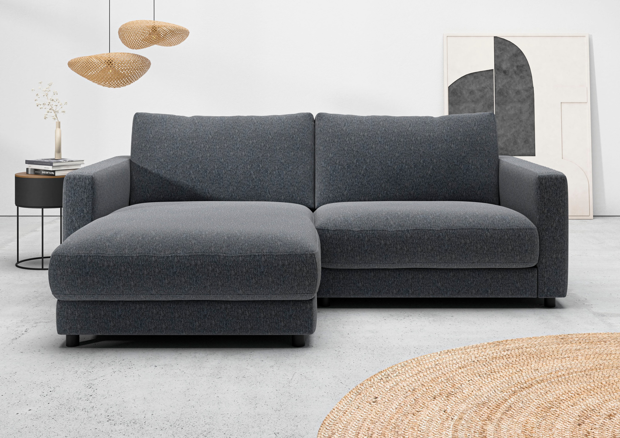 Home affaire Ecksofa "Ecksofa Jiro, L-Form, große Sitztiefe, Breite 226 cm" günstig online kaufen