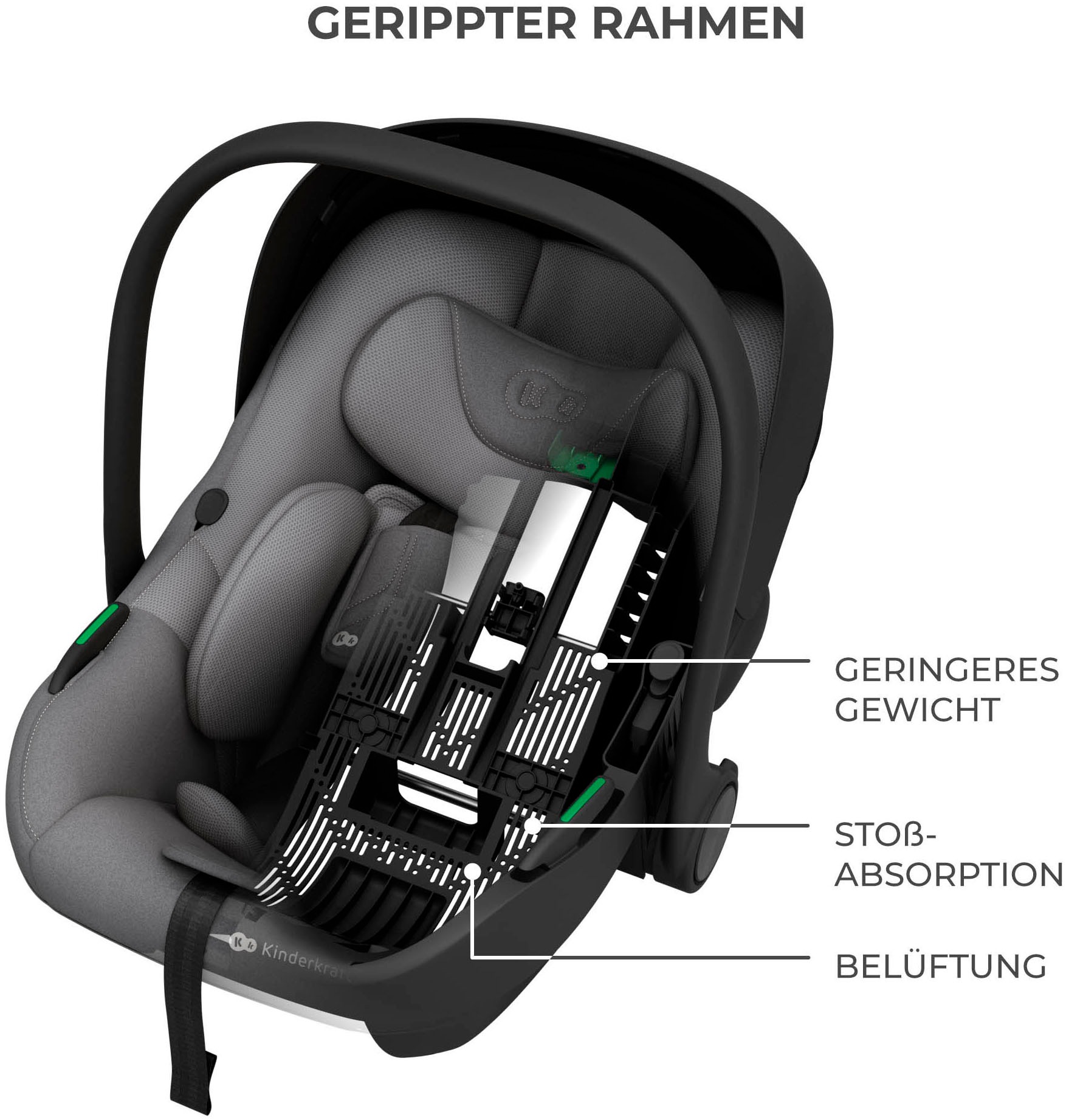 Kinderkraft Babyschale »I-LITE mit ENDURA SAFE FX Basis«