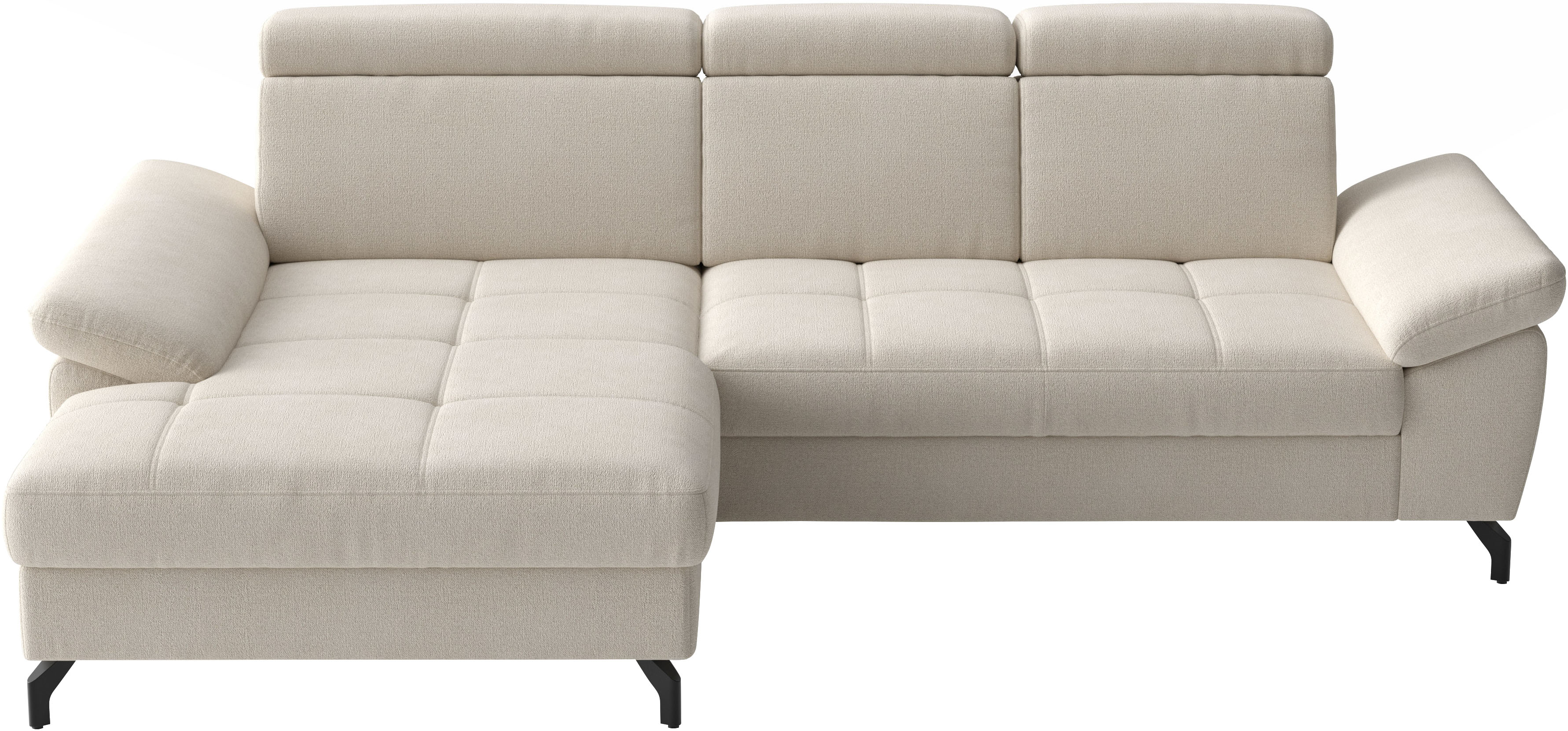 sit&more Ecksofa "Vanity, L-Form, B: 264 cm," Inkl.Sitz-,Kopf-und Armteilverstellung