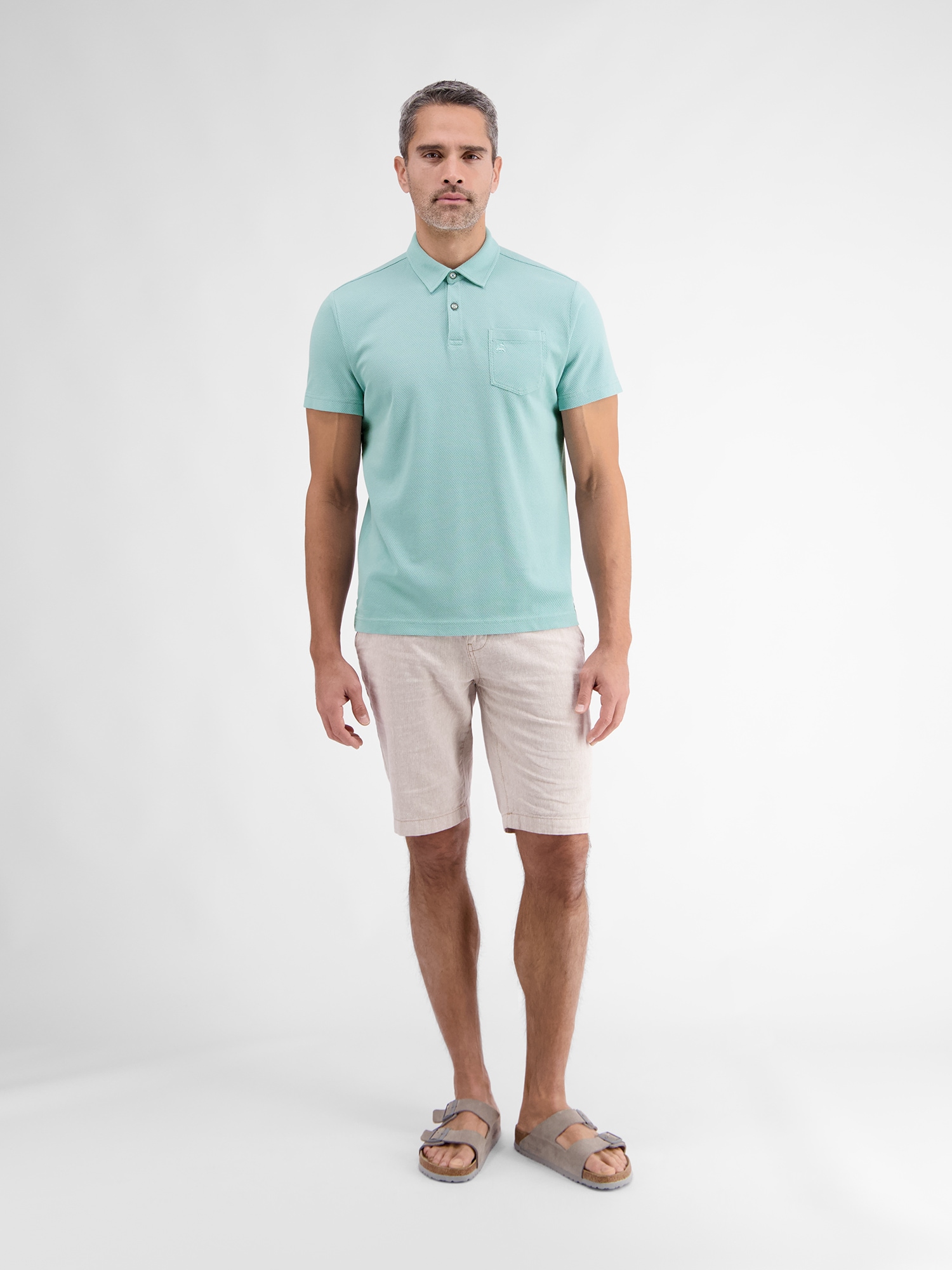 LERROS Poloshirt »LERROS Herren Poloshirt in sportiver Waffelpiquéqualität«