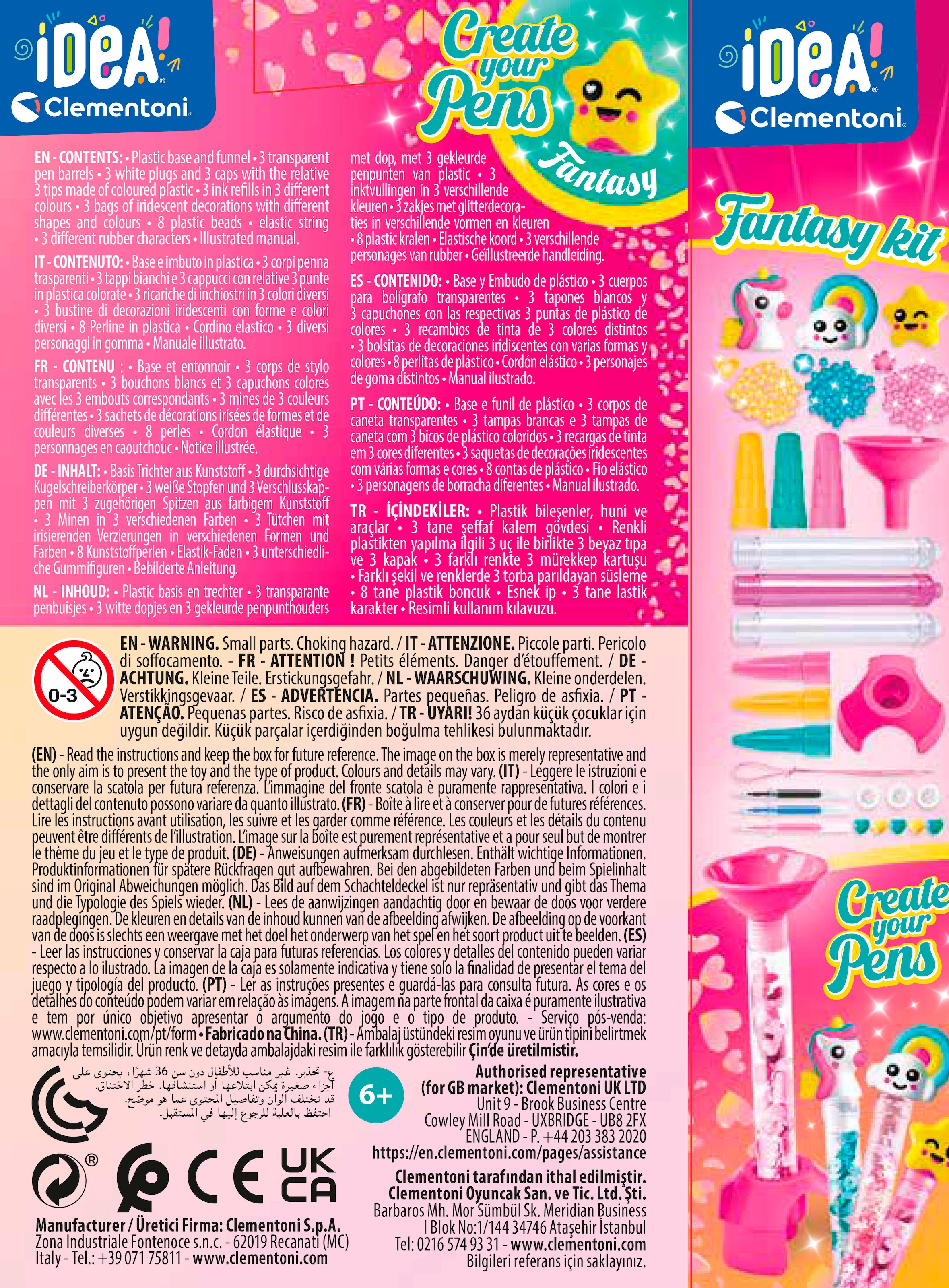Clementoni® Kreativset »Idea, Deine Stift-Kreationen - Fantasy«