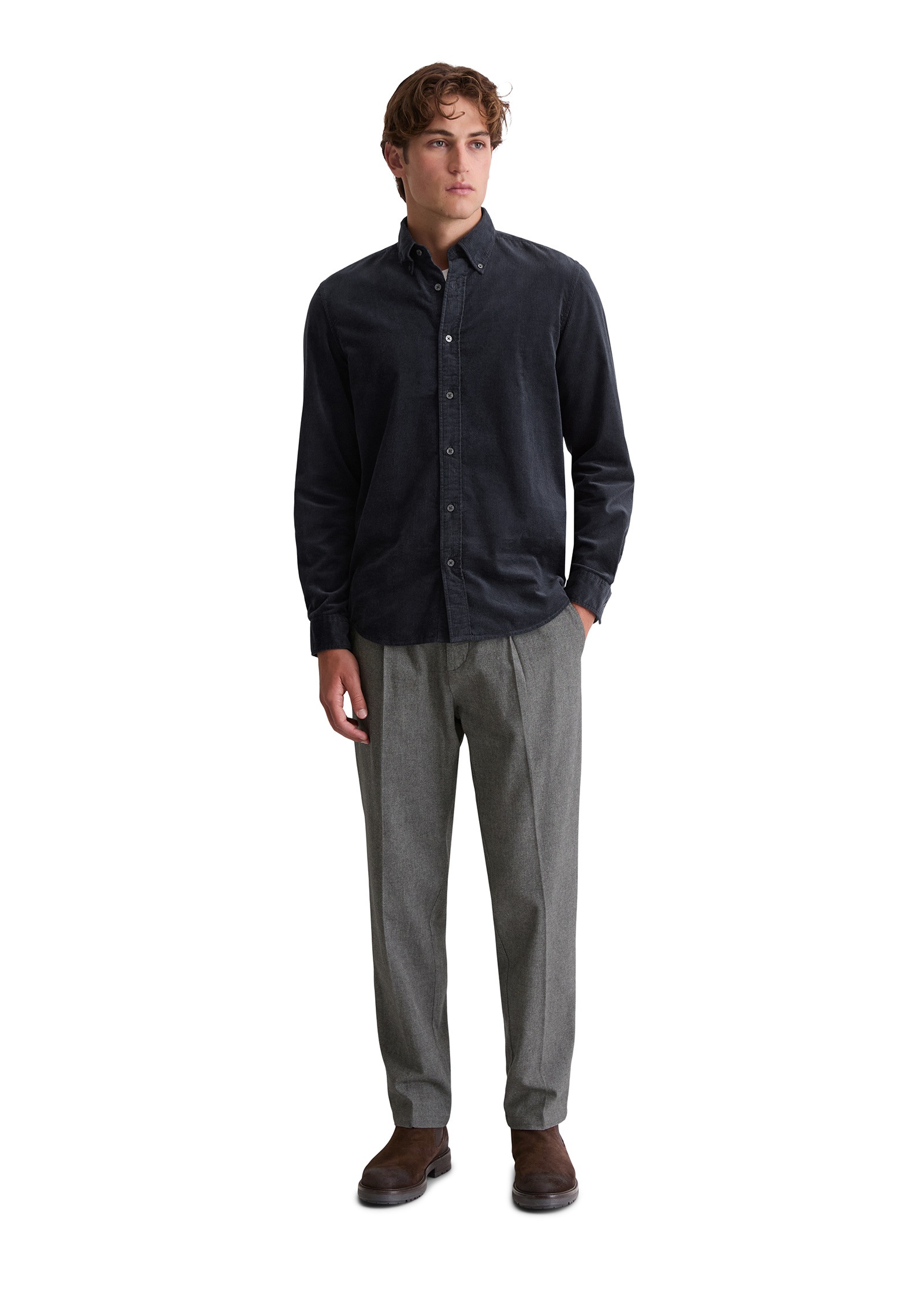 Marc O'Polo Langarmhemd »mit Button-Down-Kragen«