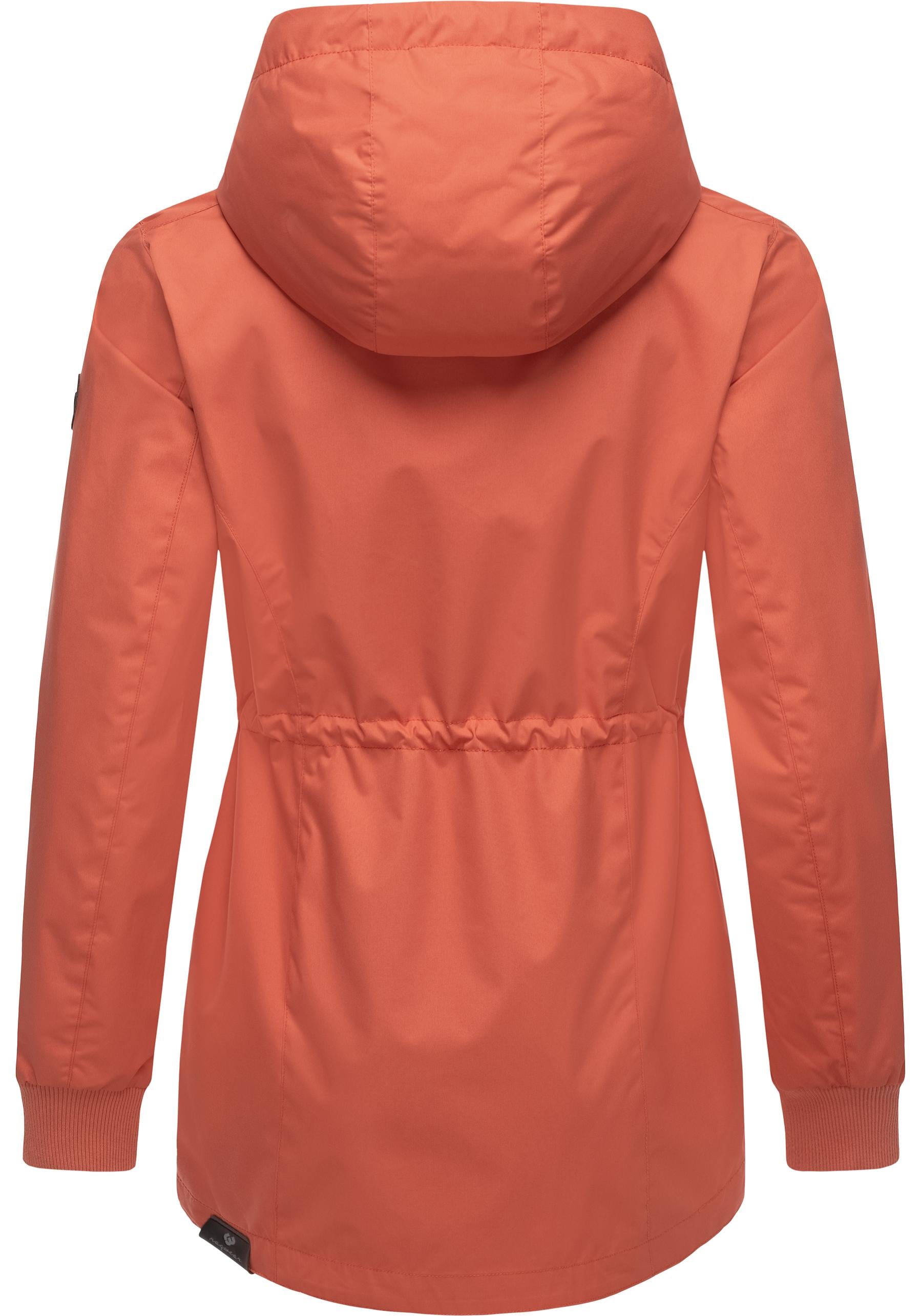 Ragwear Outdoorjacke »Dowey A«, mit Kapuze, stylische Damen Übergangsjacke mit Taillenzugband