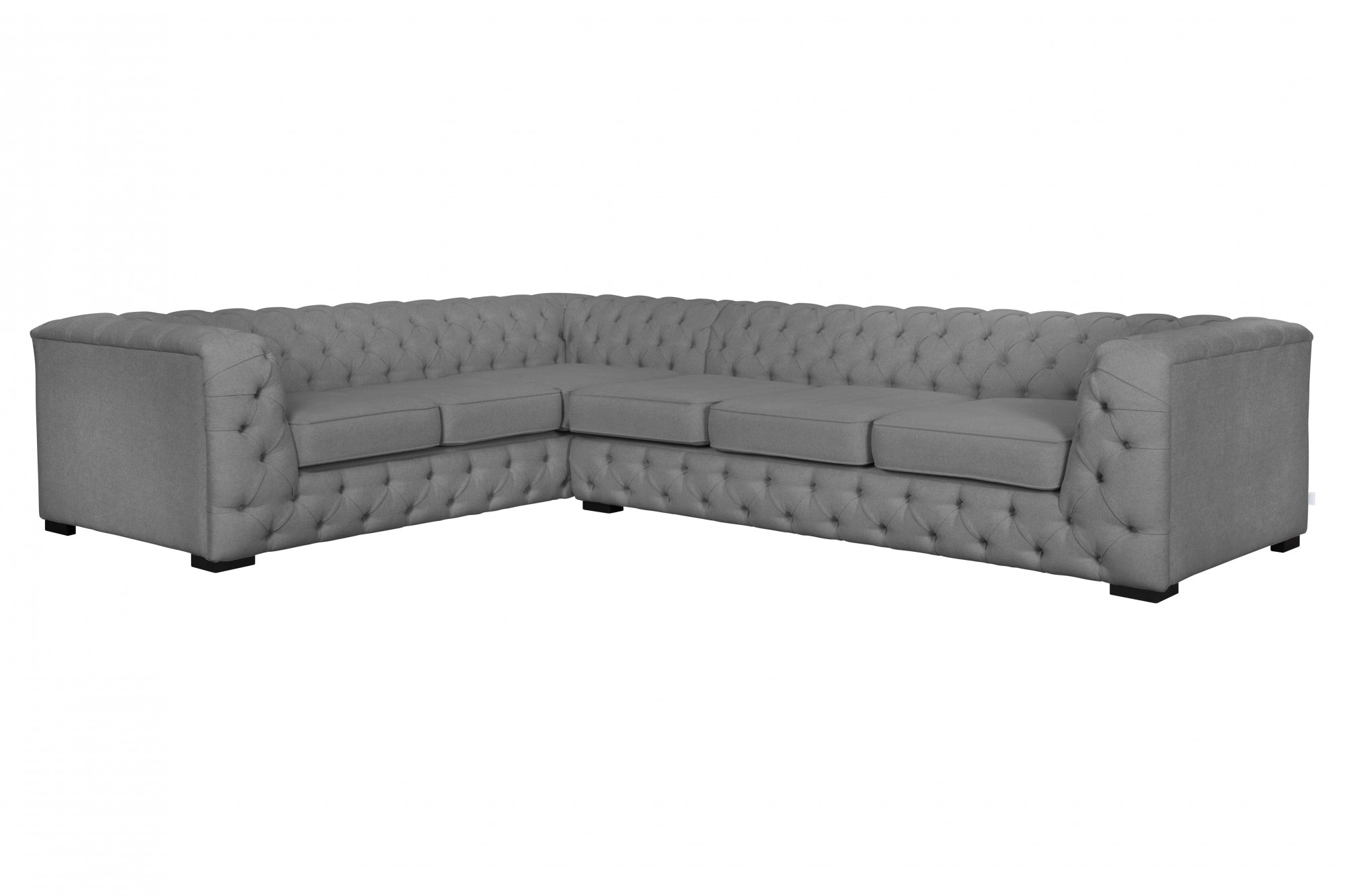 Home affaire Chesterfield-Sofa "KALINA L-Form", hochwertig Chesterfield-Aus günstig online kaufen