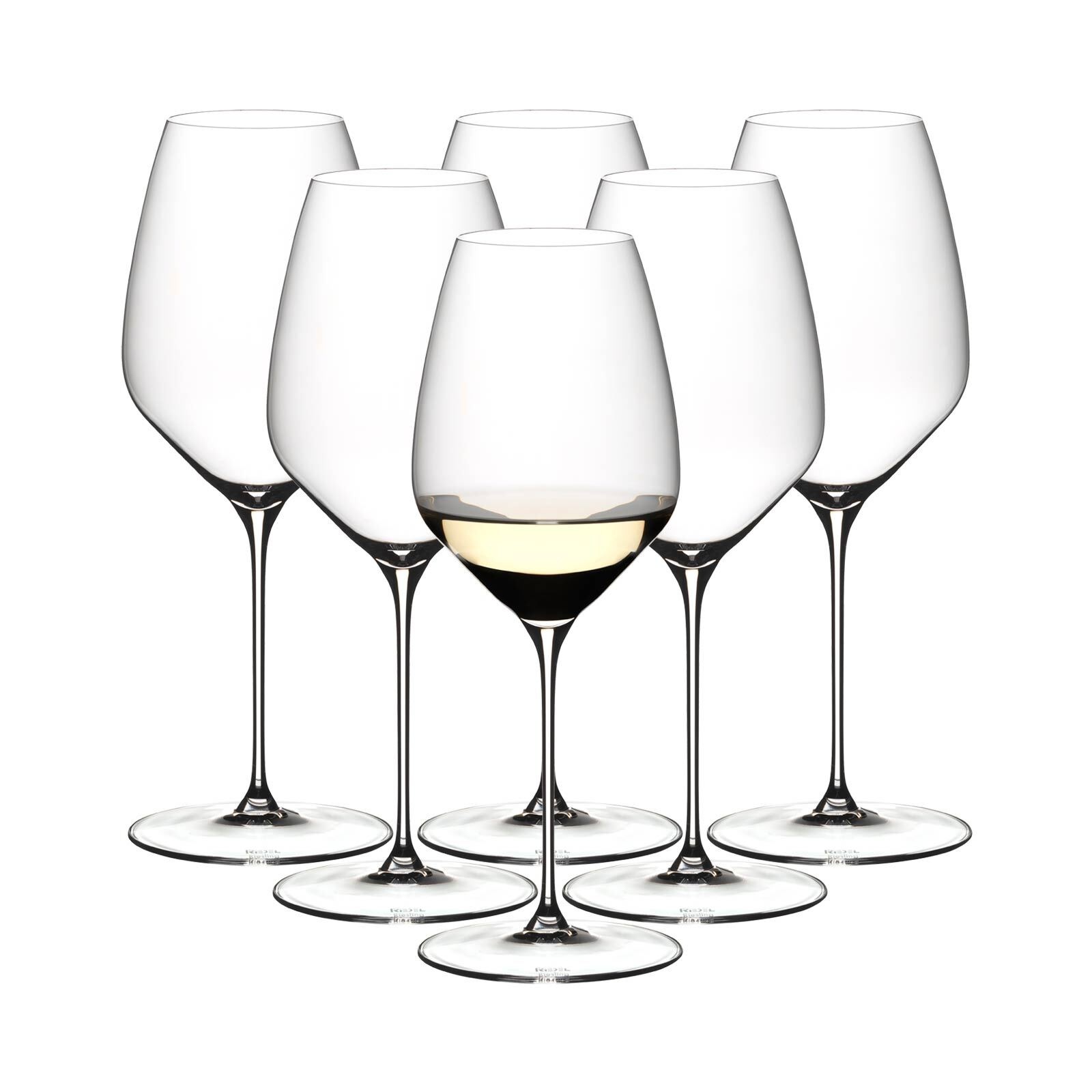 Weißweinglas "Riesling Gläser Veloce 570 ml 6er Set transparent", Ø 9,2cm x 24,7cm, 570ml, 6 tlg., bunt, RIEDEL THE WINE GLASS COMPANY, Trinkgefäße,