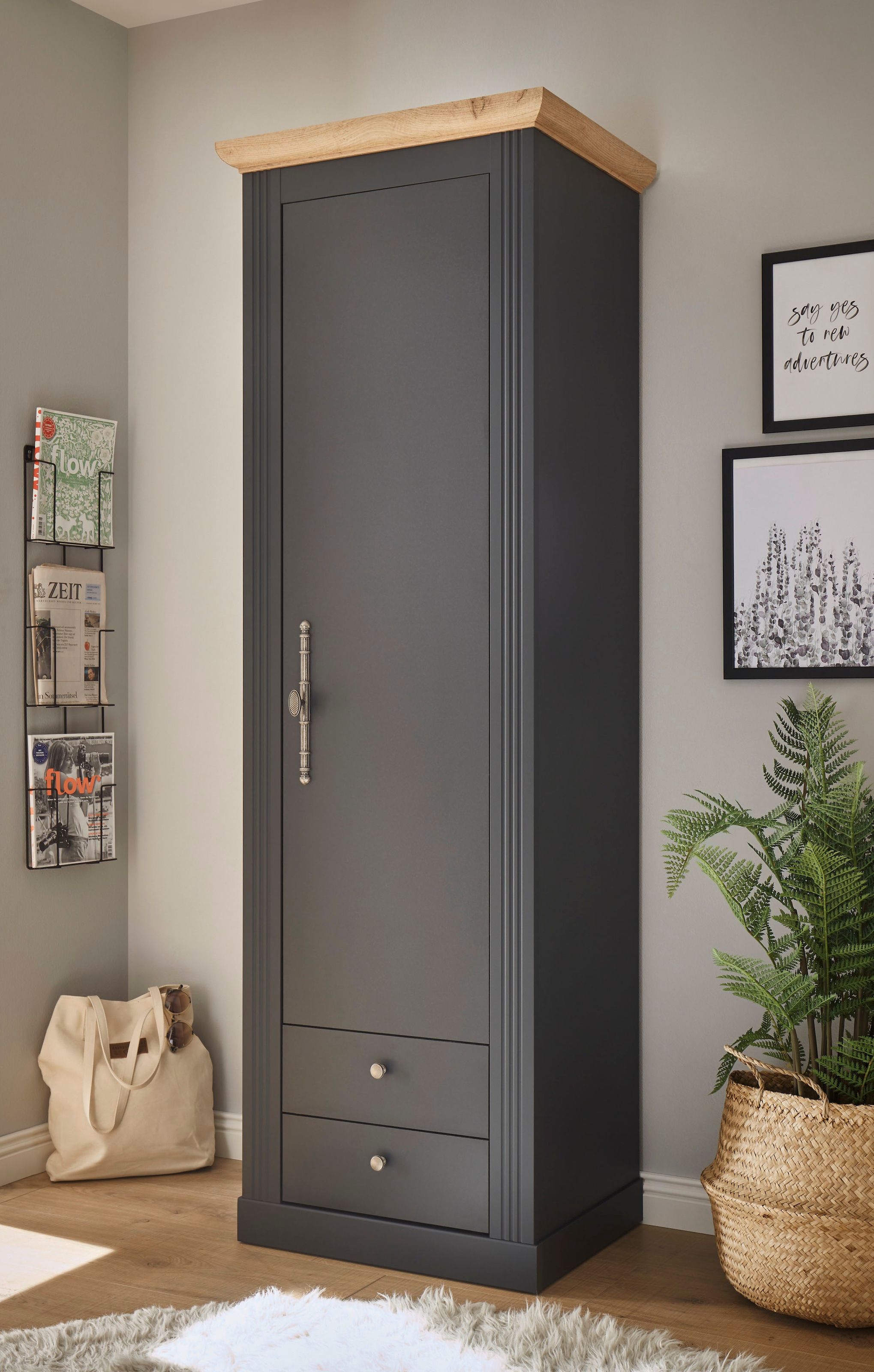 Home affaire Schuhschrank »WESTMINSTER BESTSELLER!«, (Höhe ca. 203 cm), im romantischen Landhausstil