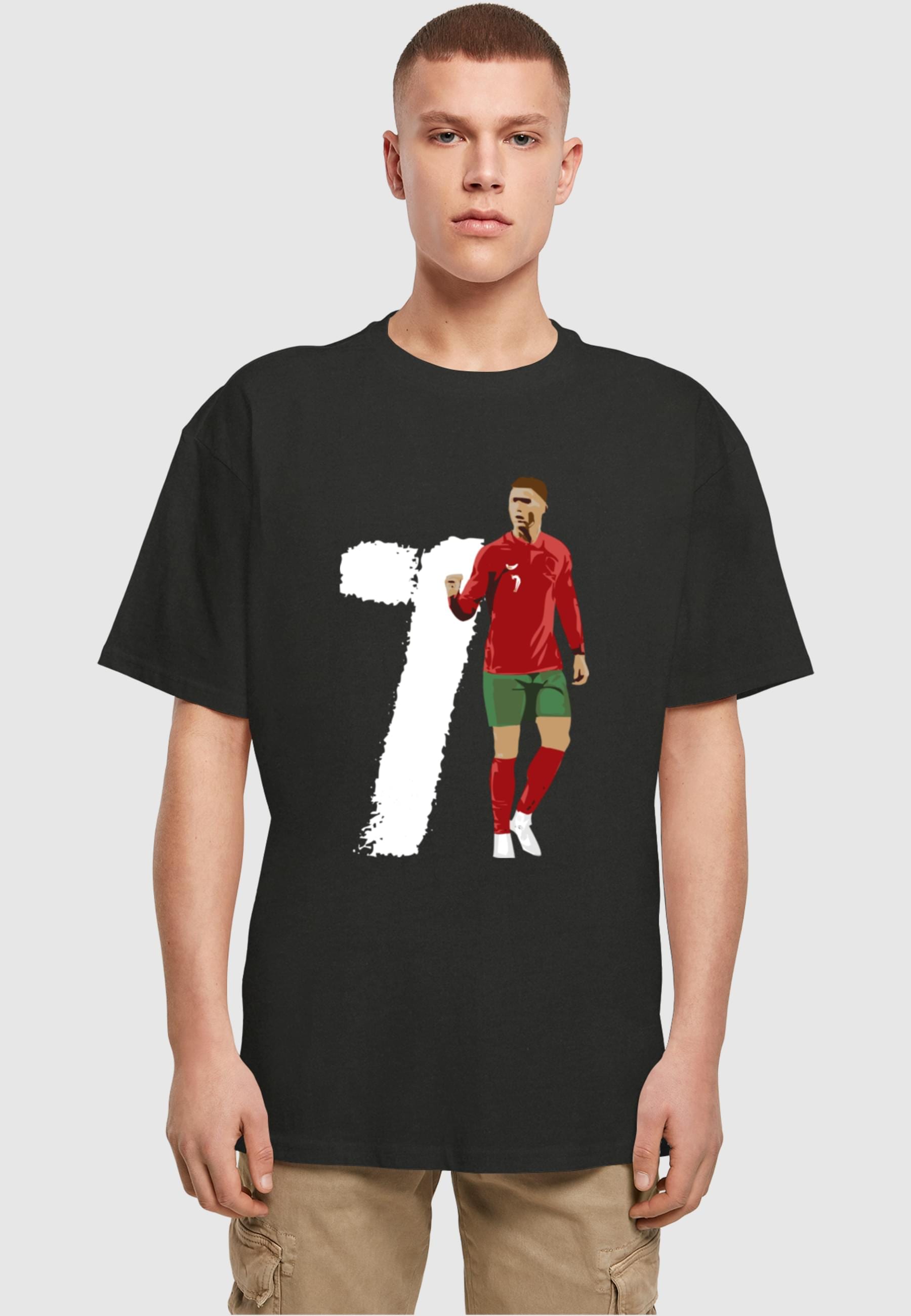 Merchcode T-Shirt »Merchcode Herren Player 3 Heavy Oversized Tee«, (1 tlg.)