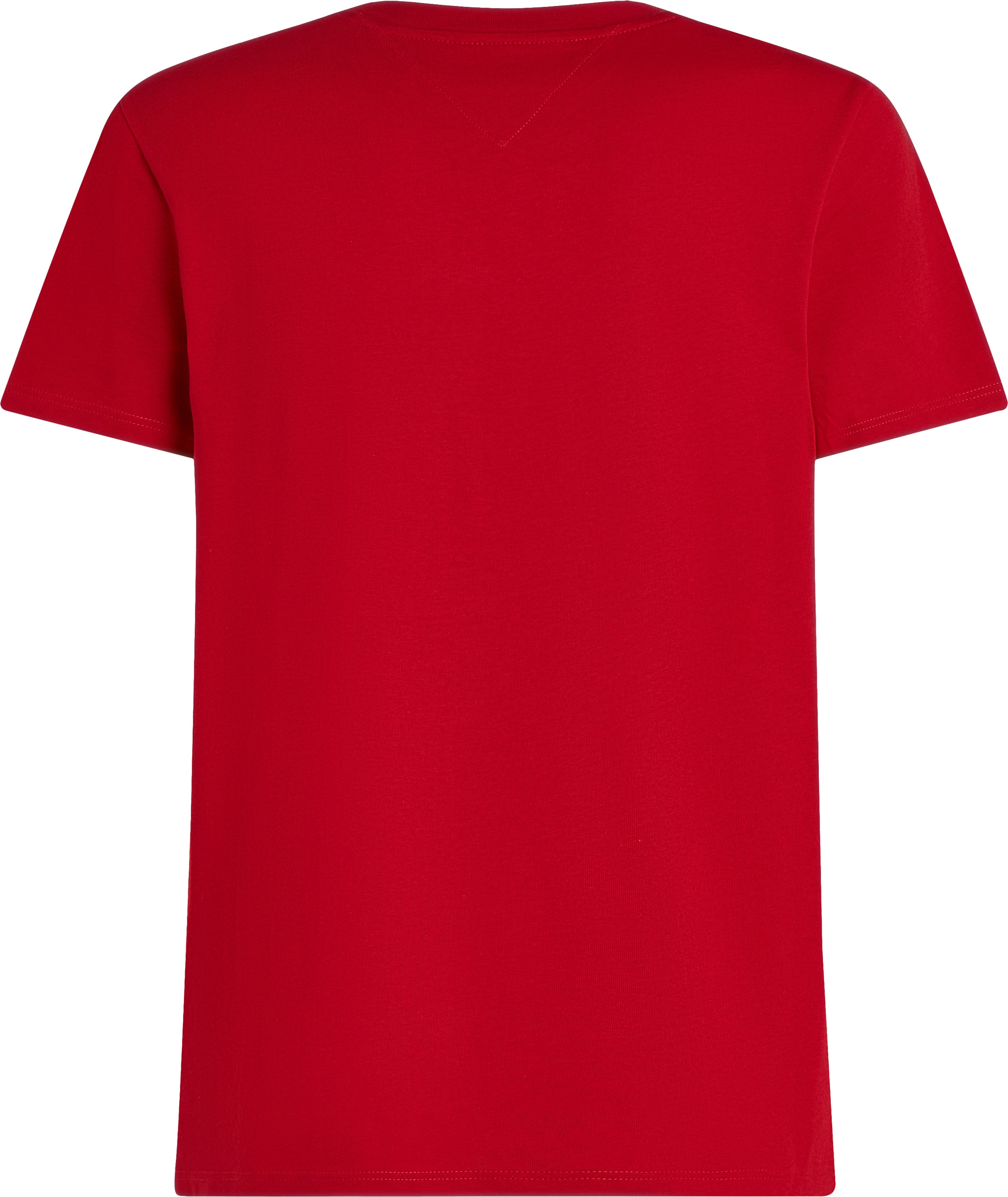 Tommy Hilfiger T-Shirt »AMERICANA MONOTYPE FLAG BOX TEE«, Mit markanter Stickerei