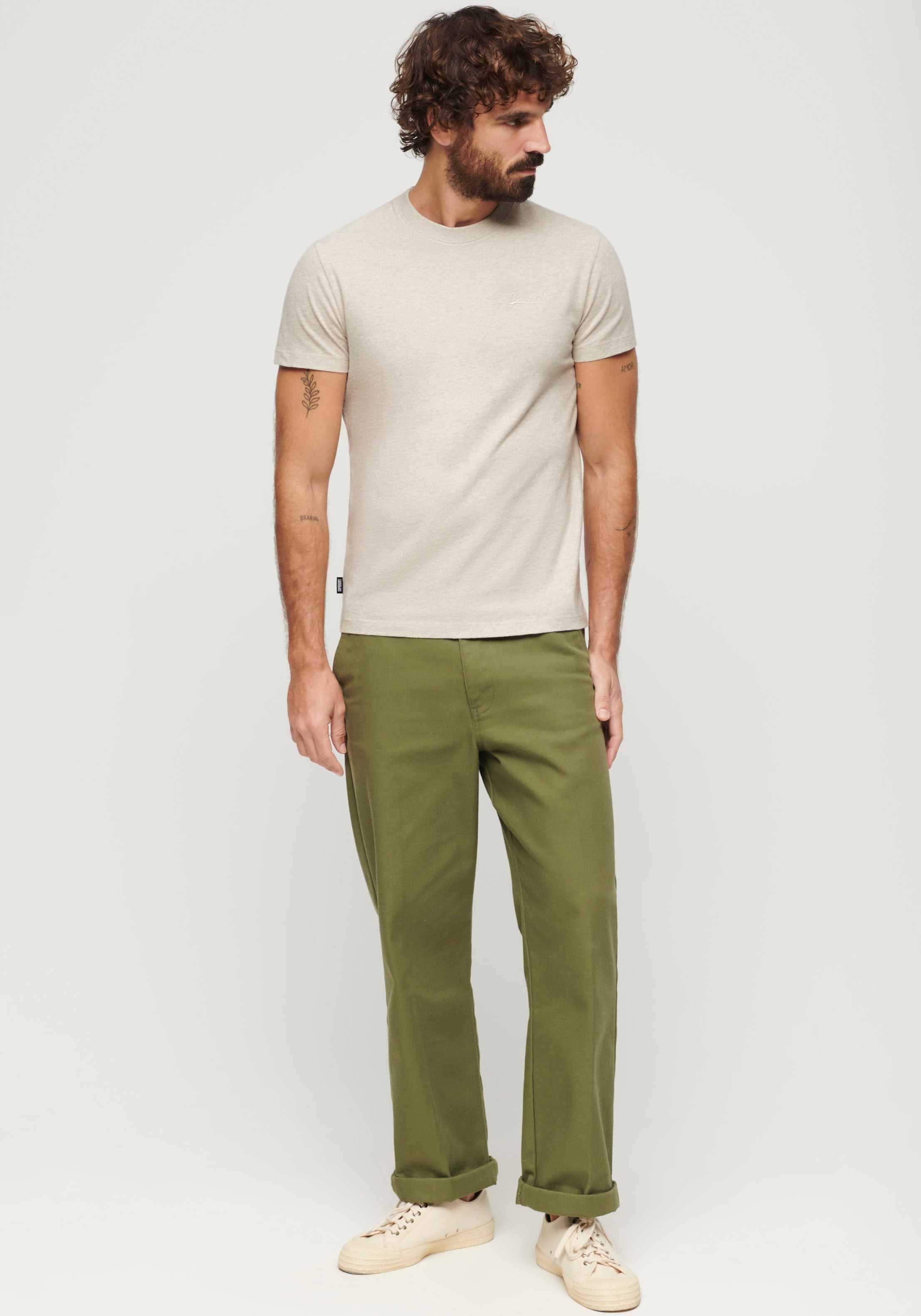 Superdry Rundhalsshirt »ESSENTIAL LOGO EMB TEE«