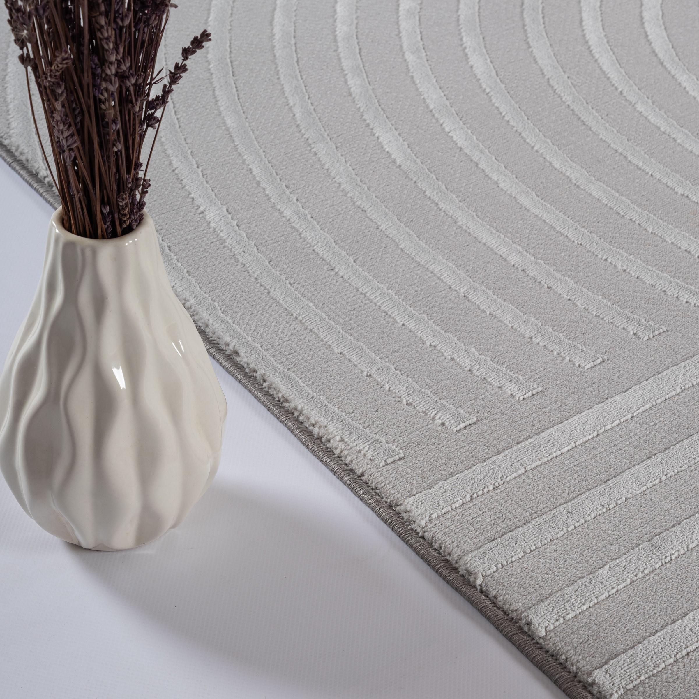 the carpet Teppich »Knight« rechteckig 12 mm Höhe moderner Wohnzimmer Teppich elegant glänzender Flor