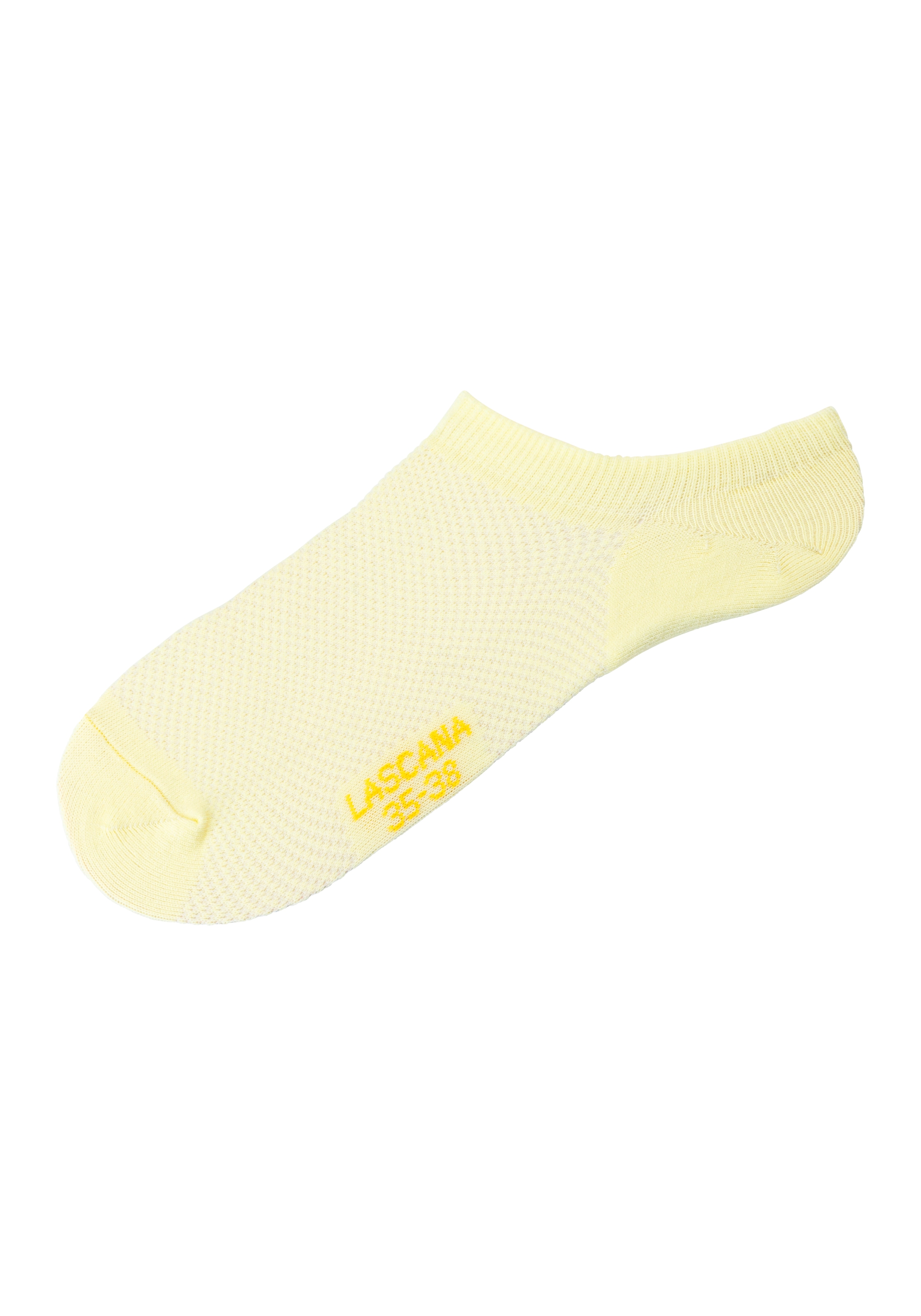 LASCANA ACTIVE Sneakersocken, (Packung, 7 Paar), mit Pikeestruktur