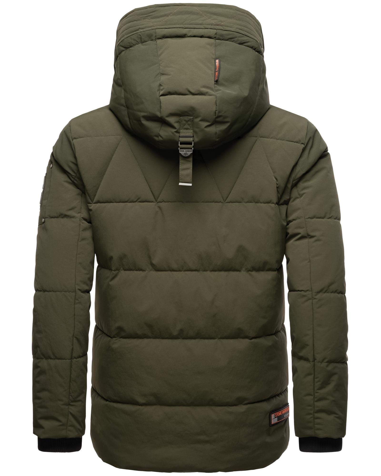 Stone Harbour Outdoorjacke »Admaroo«, mit Kapuze, Stylische Winterjacke mit Teddyfell-Innenfutter
