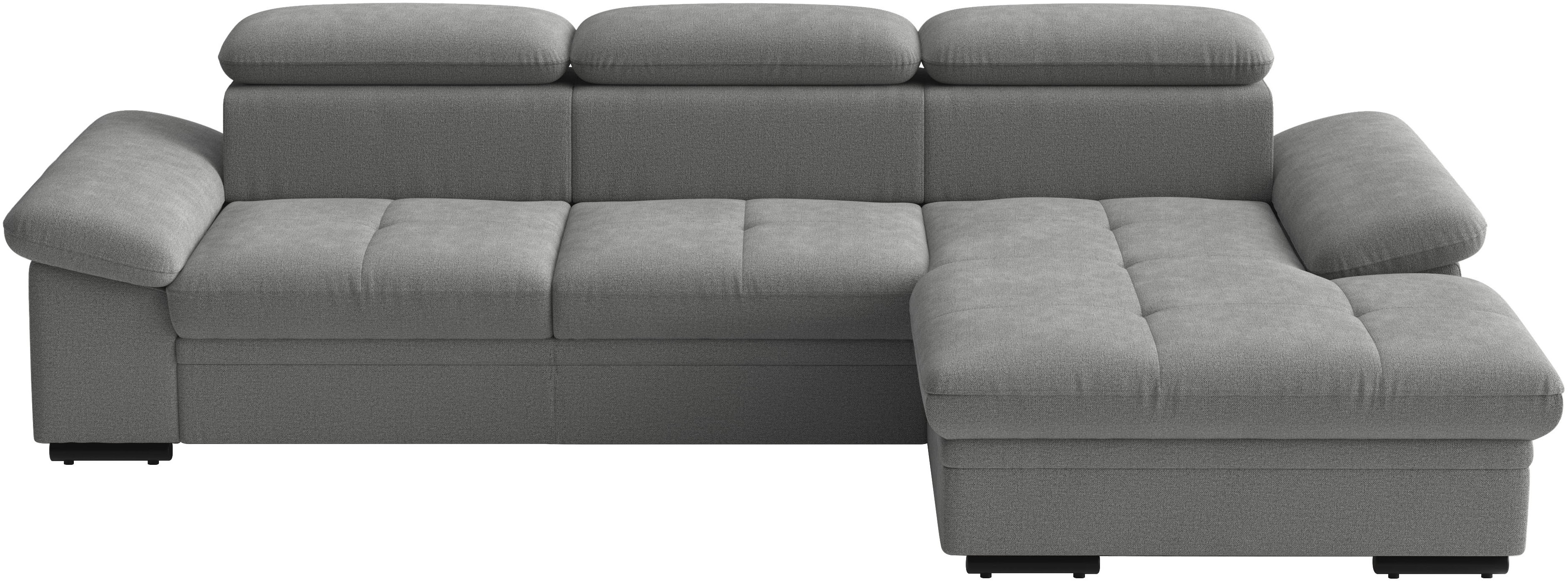 sit&more Ecksofa "Viola L-Form, B: 260 cm, Arm- & Kopfteilverstellung" optional Schlaffunktion,inkl Armteil- & Kopfteilverstellung