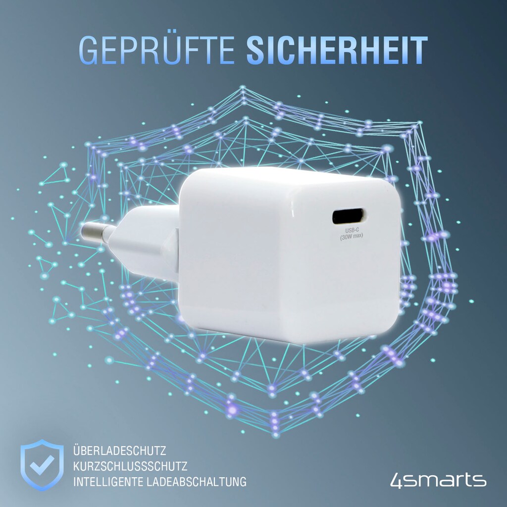 4smarts USB-Ladegerät »Netzladegerät VoltPlug PD 30W - MINI USB-C 1,5m«