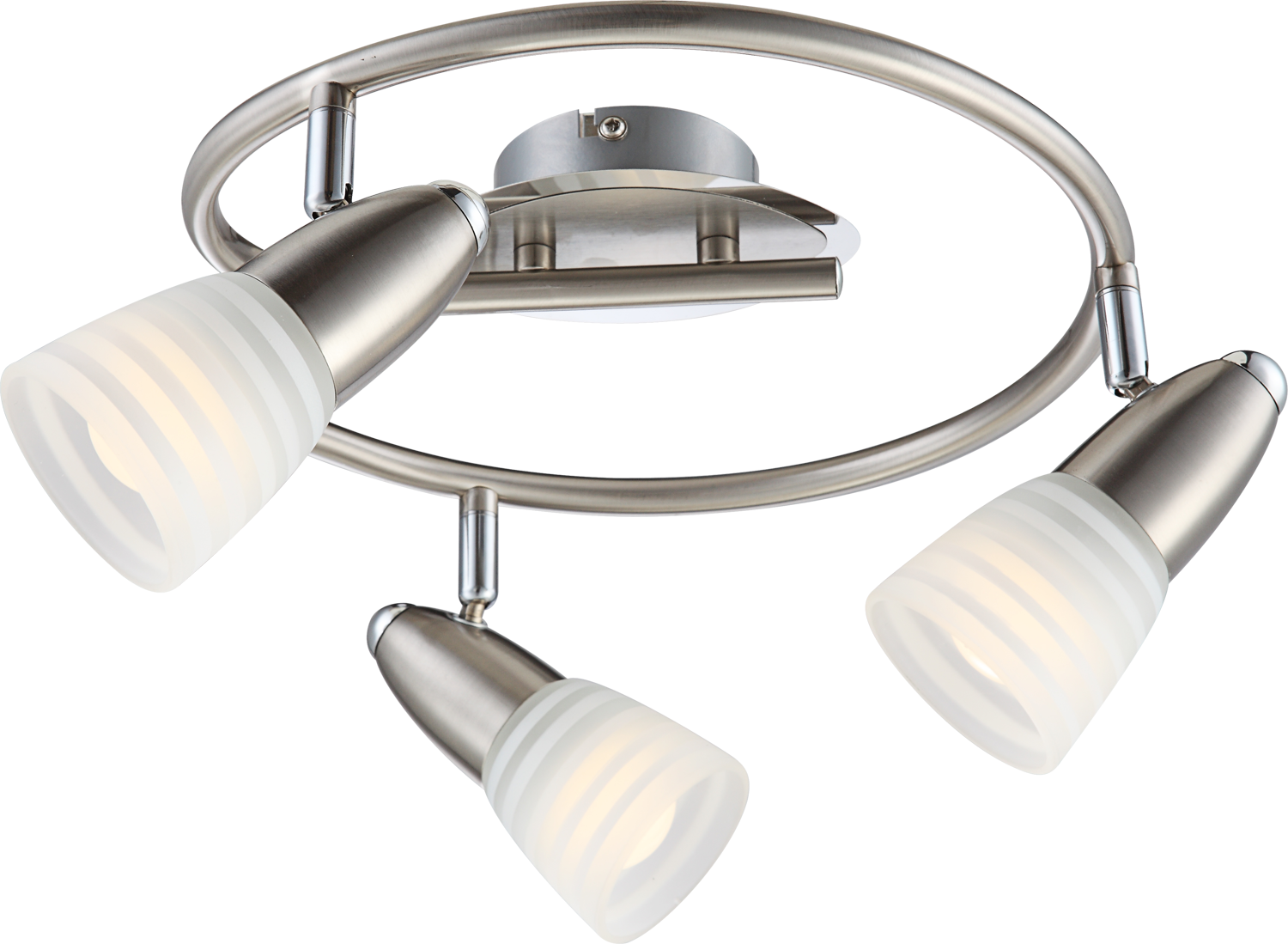 GLOBO LIGHTING Deckenstrahler »CALEB«, Leuchtmittel E14 | Leuchtmittel wechselbar, LED-Strahler/Glas opal/3000K/Wohnzimmer/Flur