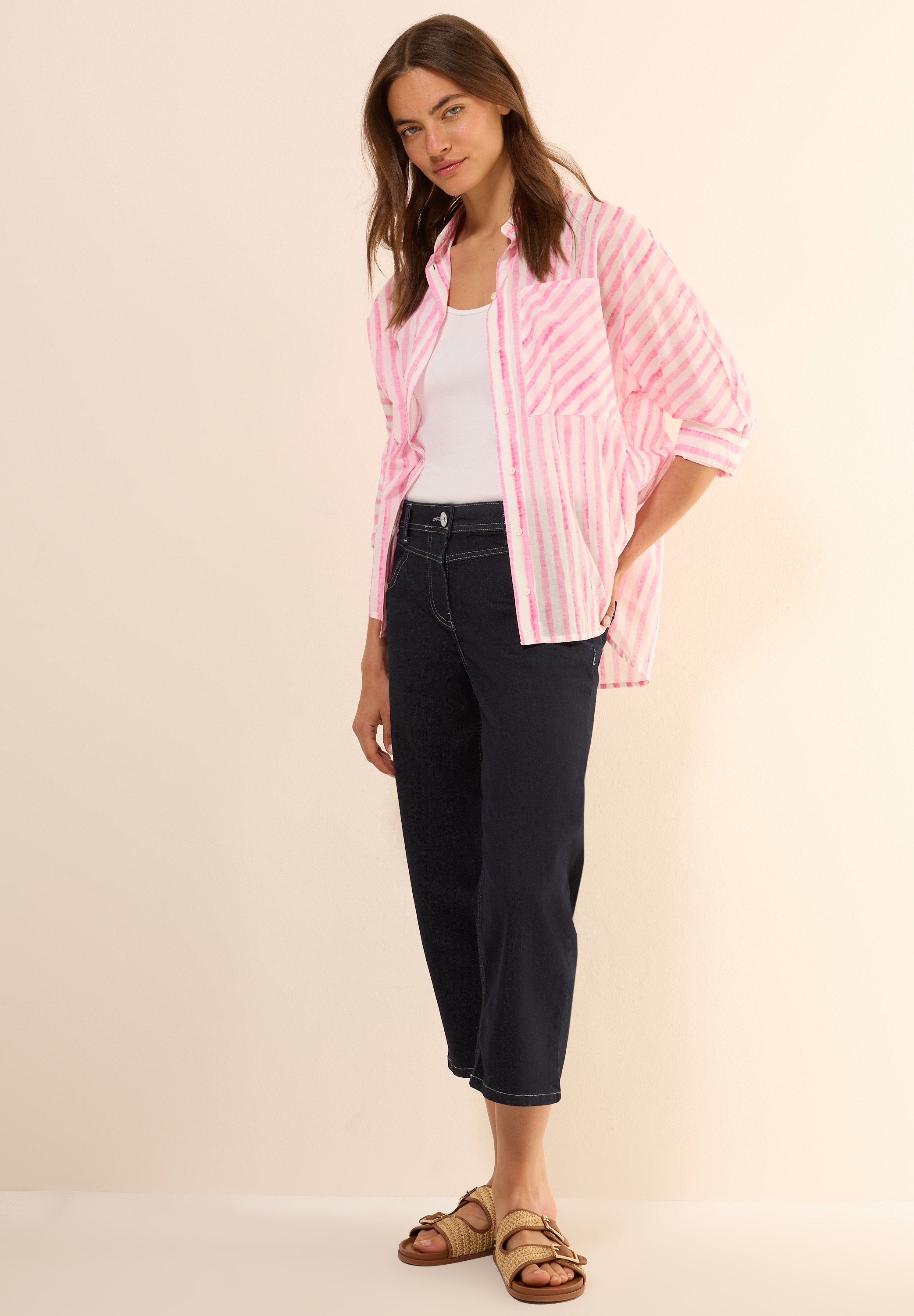 Cecil Loose-fit-Jeans, High Waist