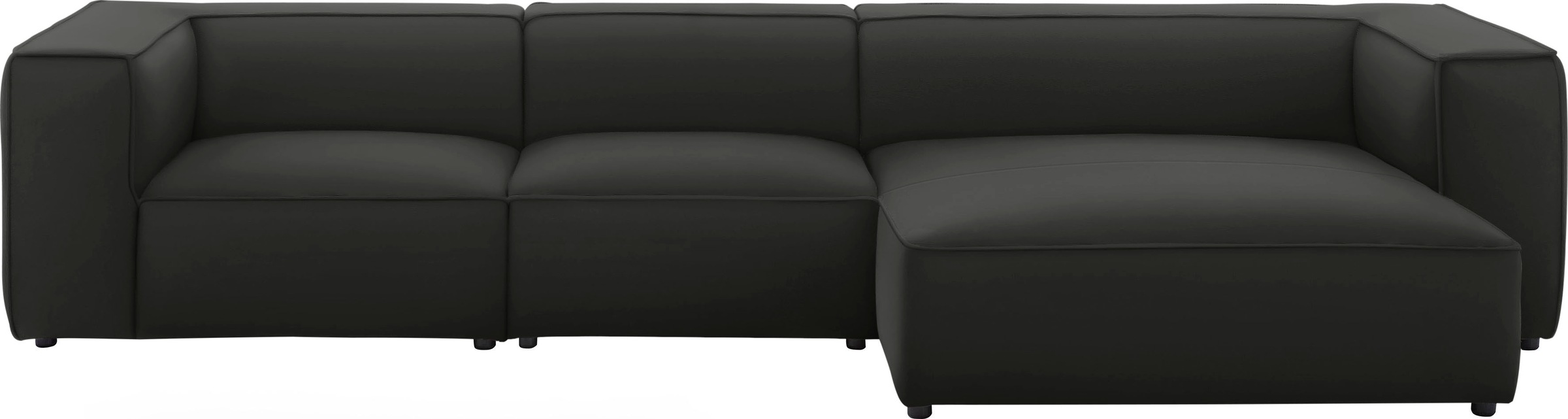 W.SCHILLIG Ecksofa »around-the-block«, mit eleganter Biese, mit Federkern, Breite 341 cm