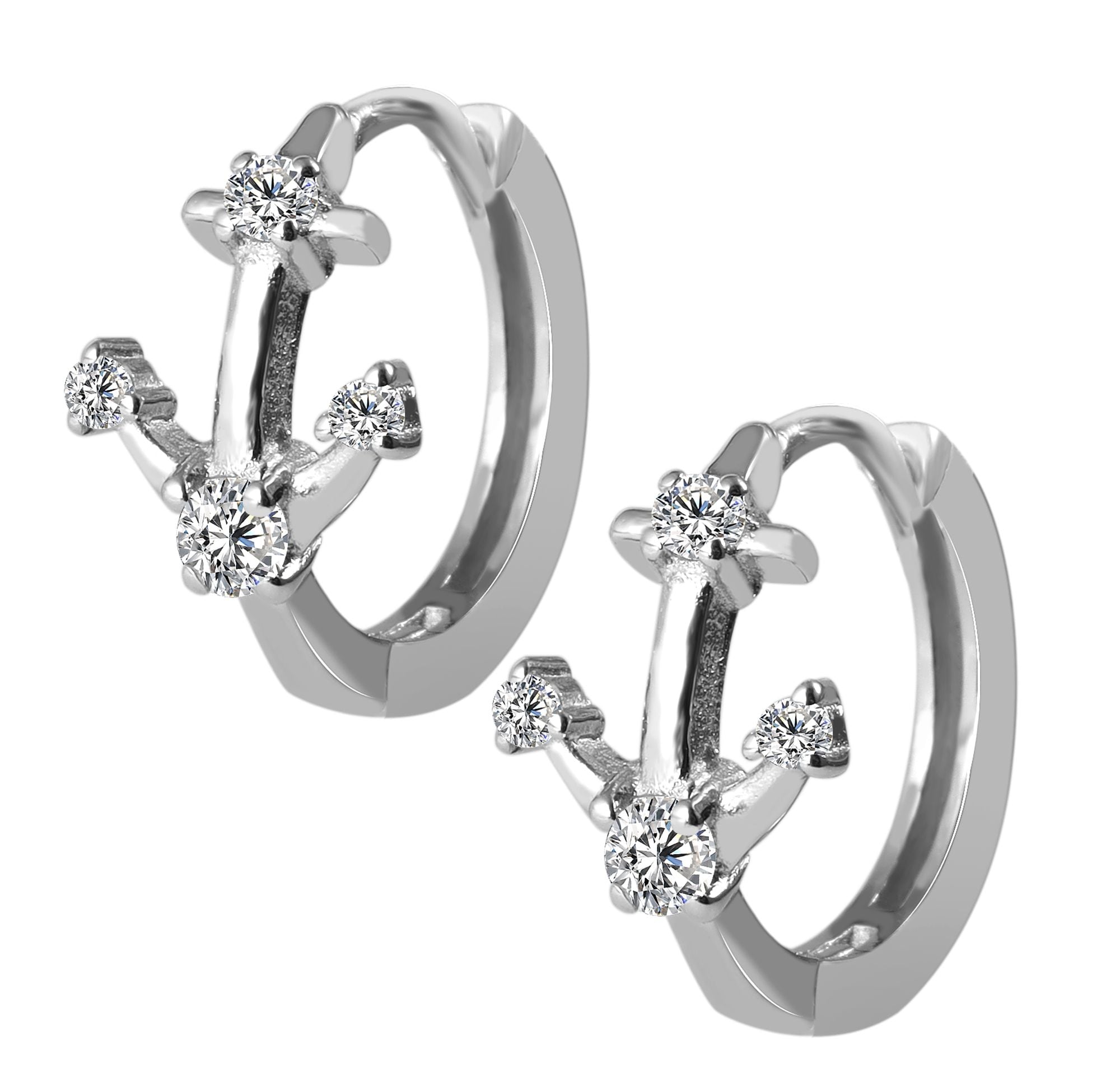 Adelia´s Klappcreolen "Damen Ohrringe – Klappcreole aus 925 Silber" Ideal a günstig online kaufen