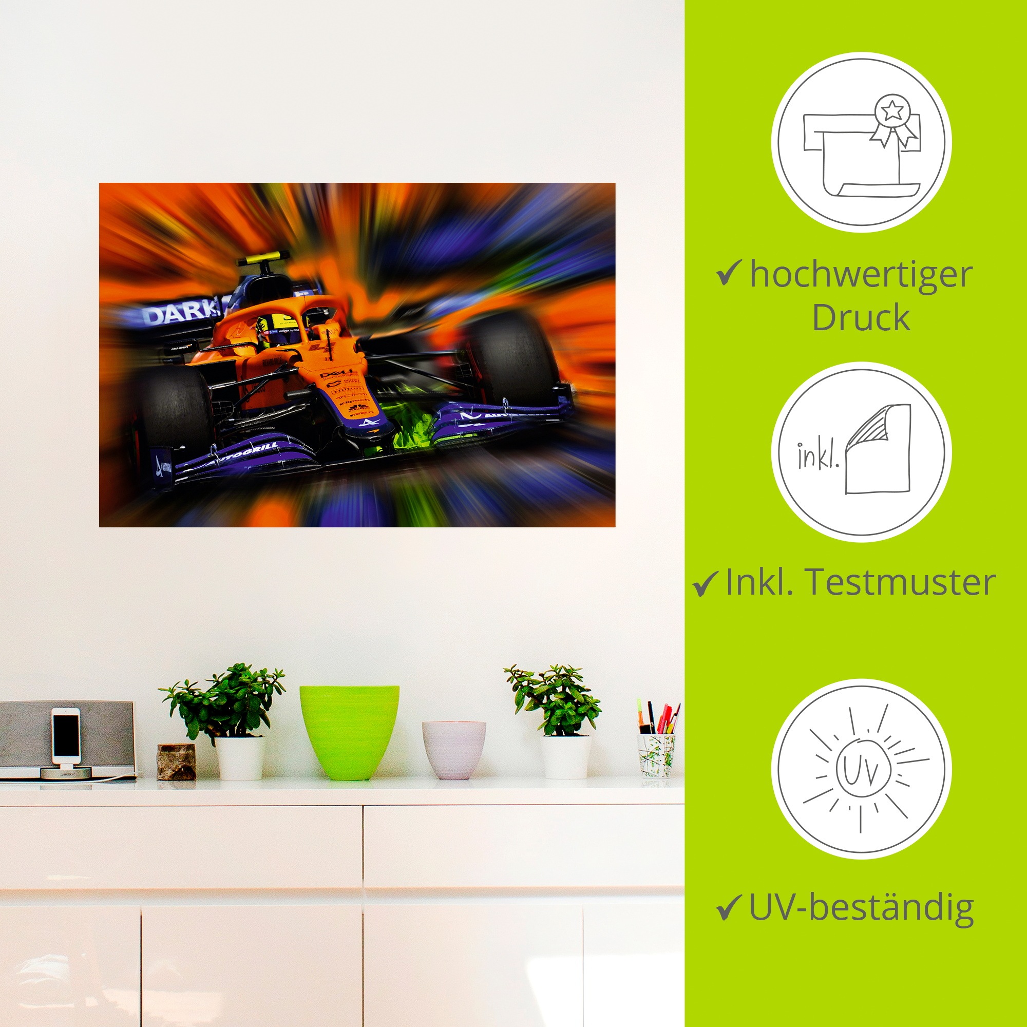 Artland Wandbild »Lando #4« Funsport 1 Stk. tlg. als Alubild, Leinwandbild, Poster, Wandaufkleber in verschied. Größen