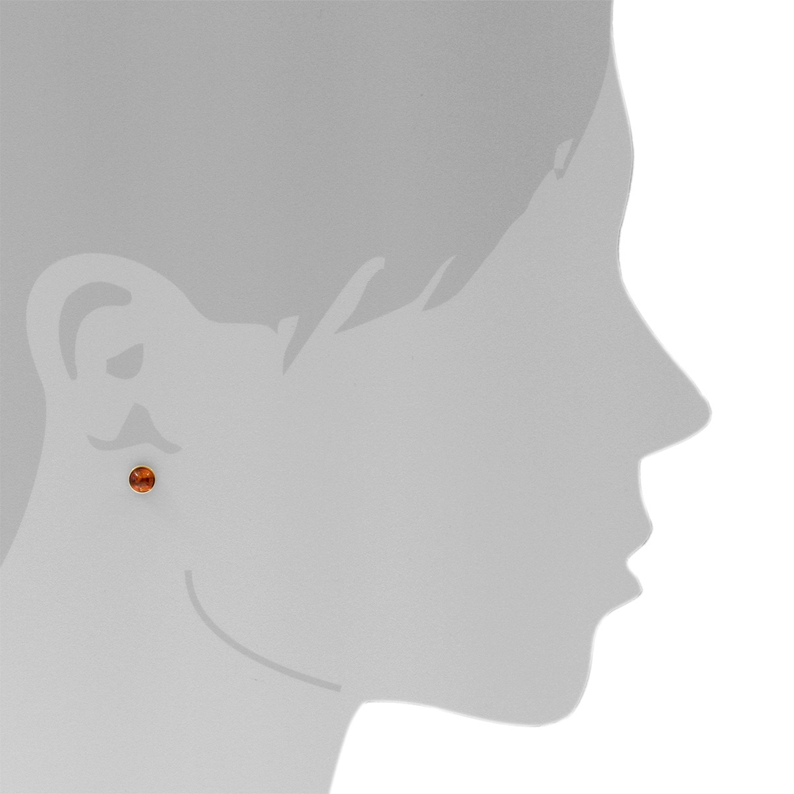 Paar Ohrstecker OSTSEE-SCHMUCK "Ostsee-Schmuck Ohrstecker Classic 6 mm Ohrstecker Classic 6 mm", gelb, Ohrringe, Damen, 6,5mm rund, Gelbgold 333 2