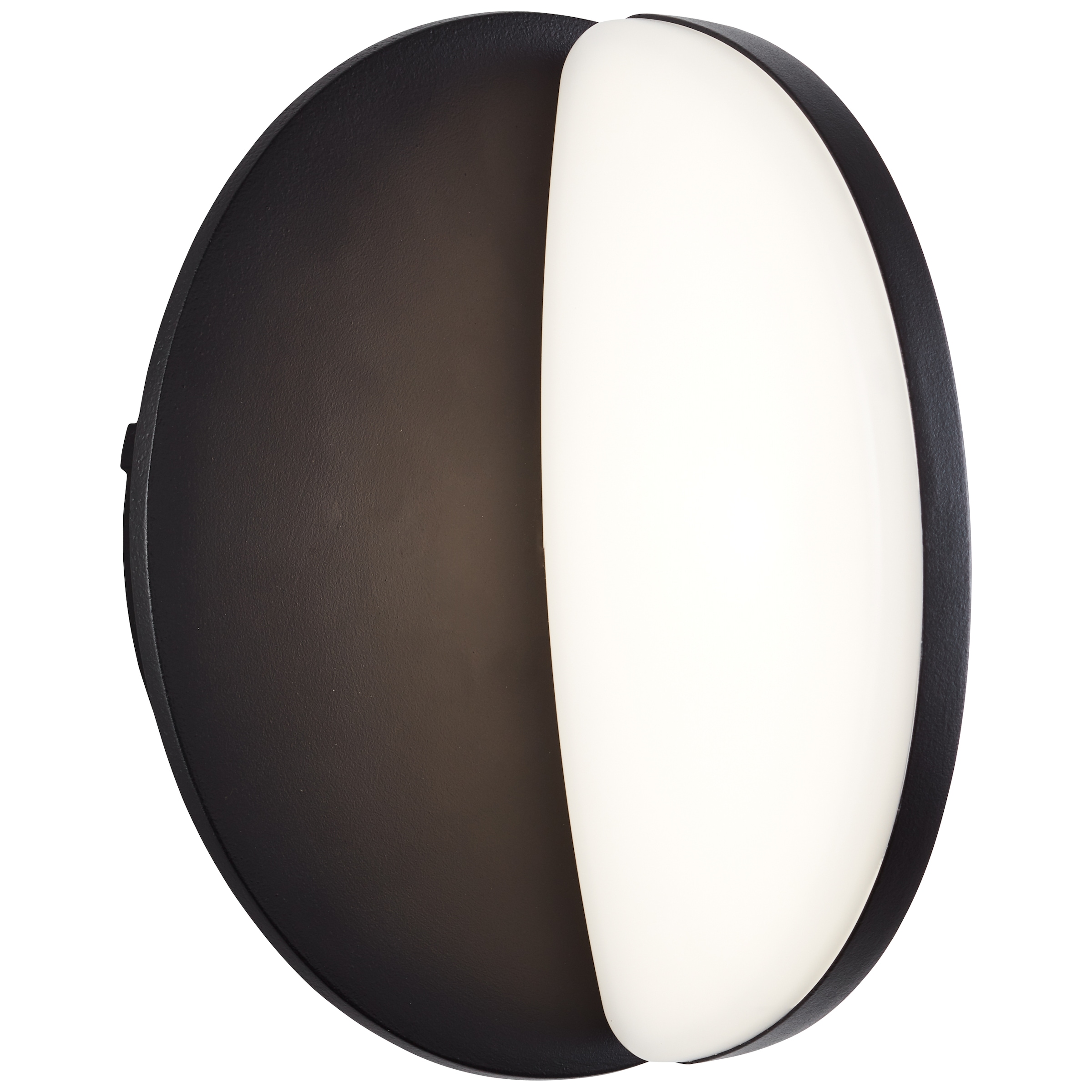 Brilliant LED Wandleuchte »Soare«, 2000 lm, Ø 18,5 cm, Metall/Kunststoff,  schwarz/weiß | BAUR