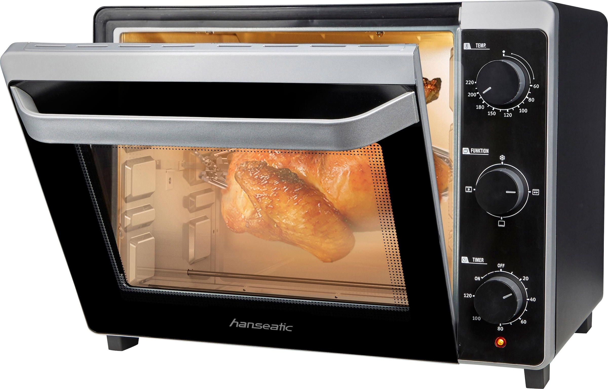 Black Friday Hanseatic Minibackofen »17194935«, mit großem Volumen und  Drehspieß | BAUR