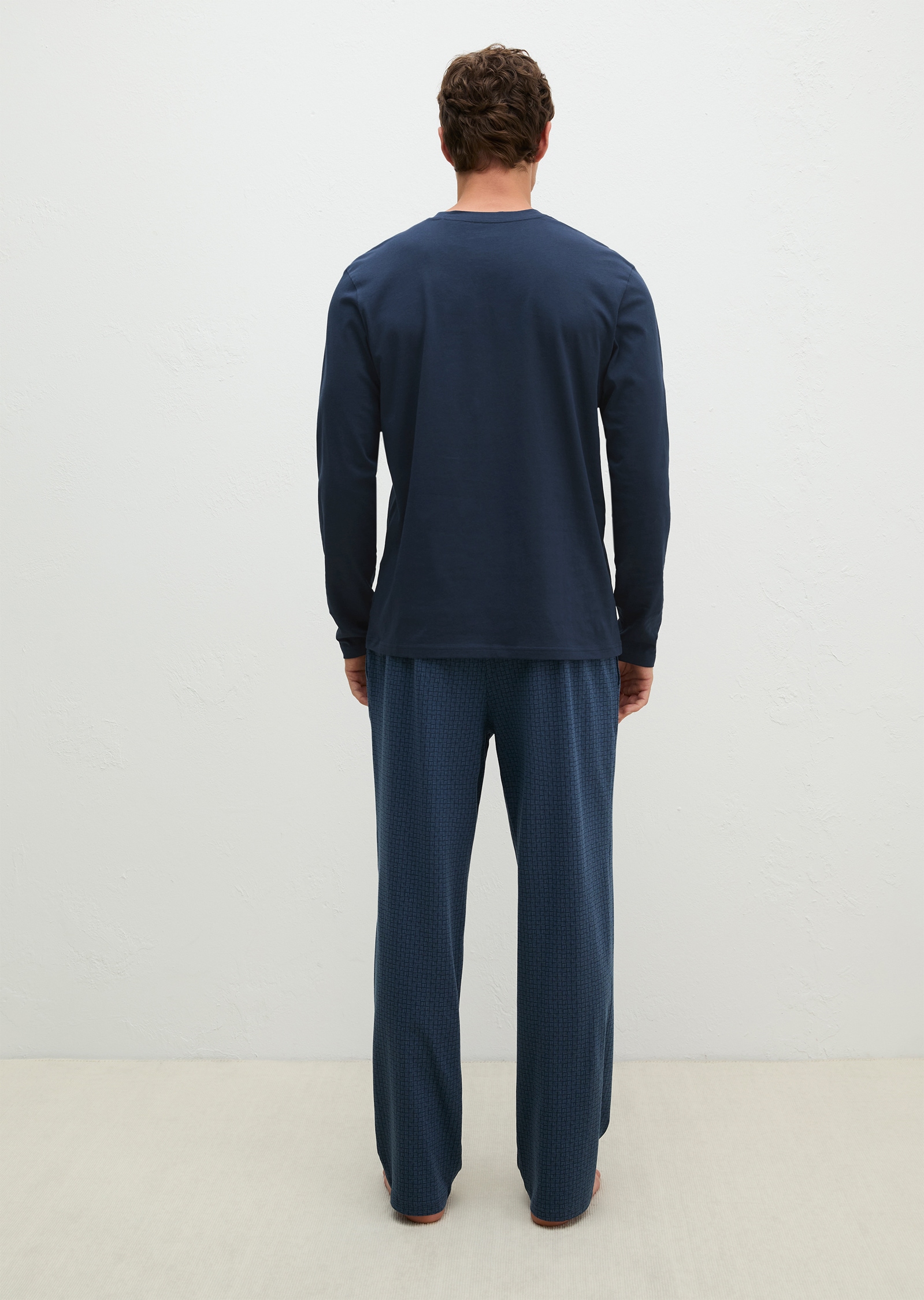 Marc O'Polo Pyjama »Mix & Match Cotton« aus Baumwoll-Jersey, mit geometrischen Prints und feinen Streifen