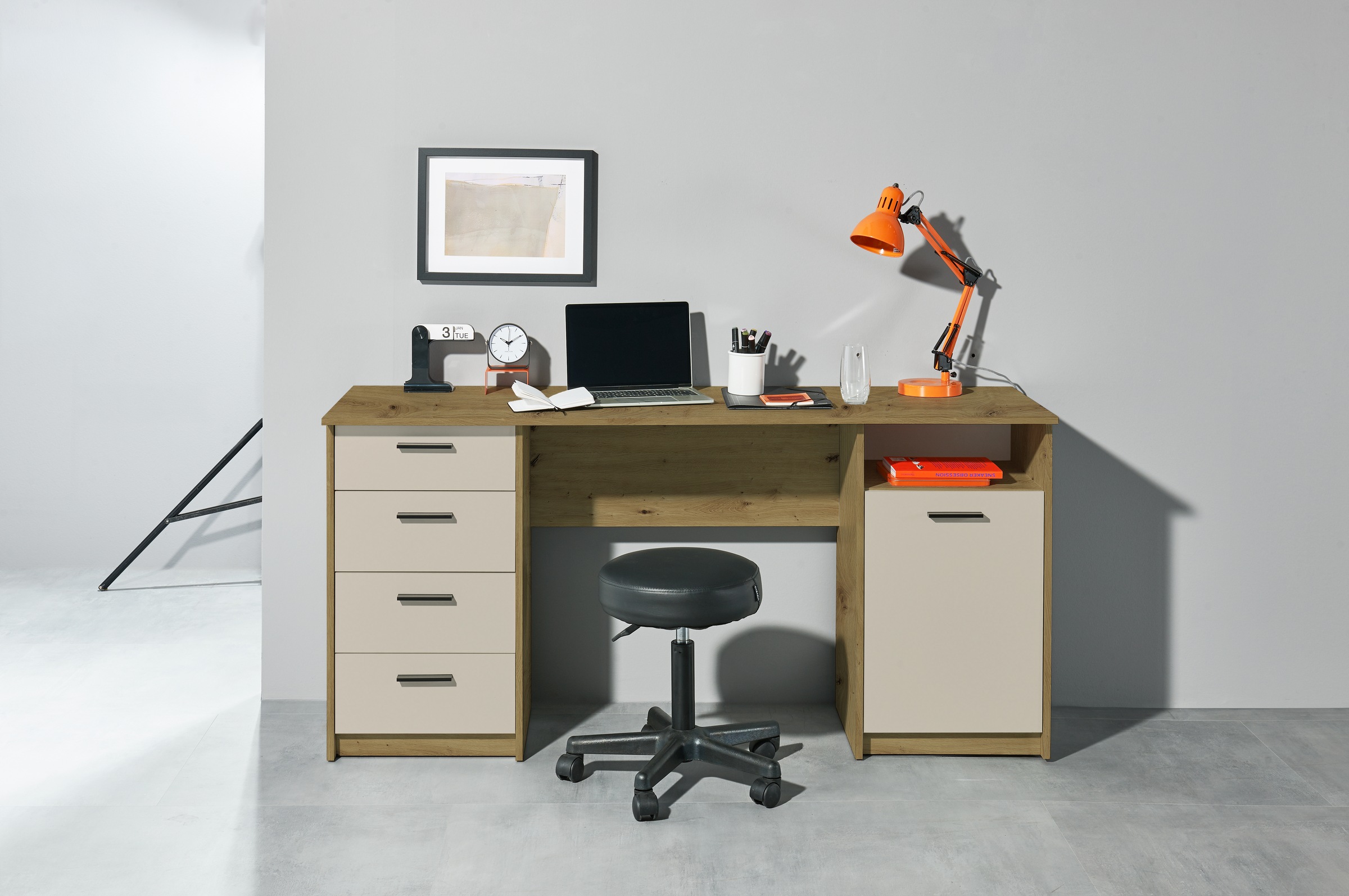 BEGA OFFICE Schreibtisch "Lotta, BxHxT 160x77x50 cm" 1 Stk. tlg. Breite 160 günstig online kaufen